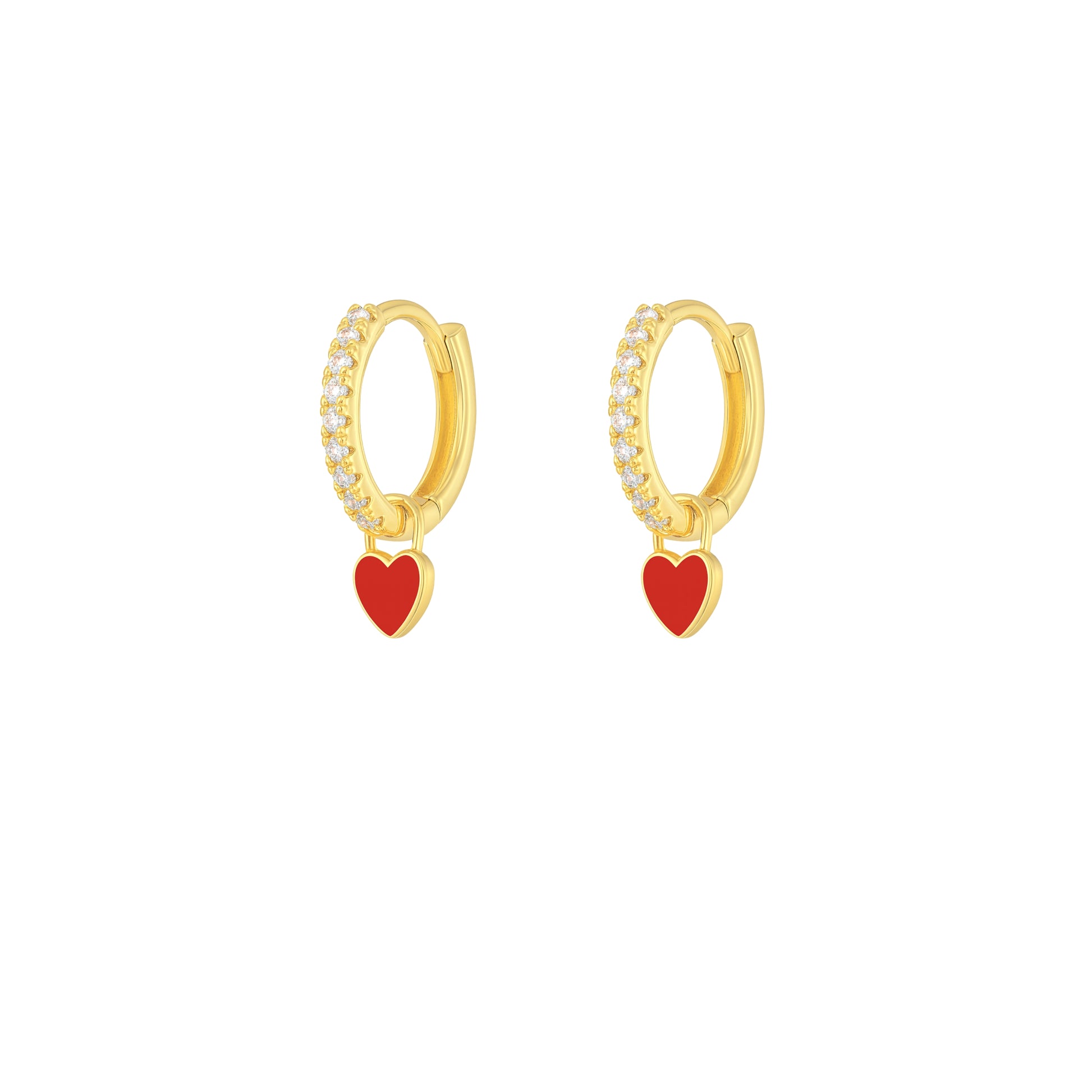 Coppia di Orecchini Cuore in Acciaio Inox - Les Folies