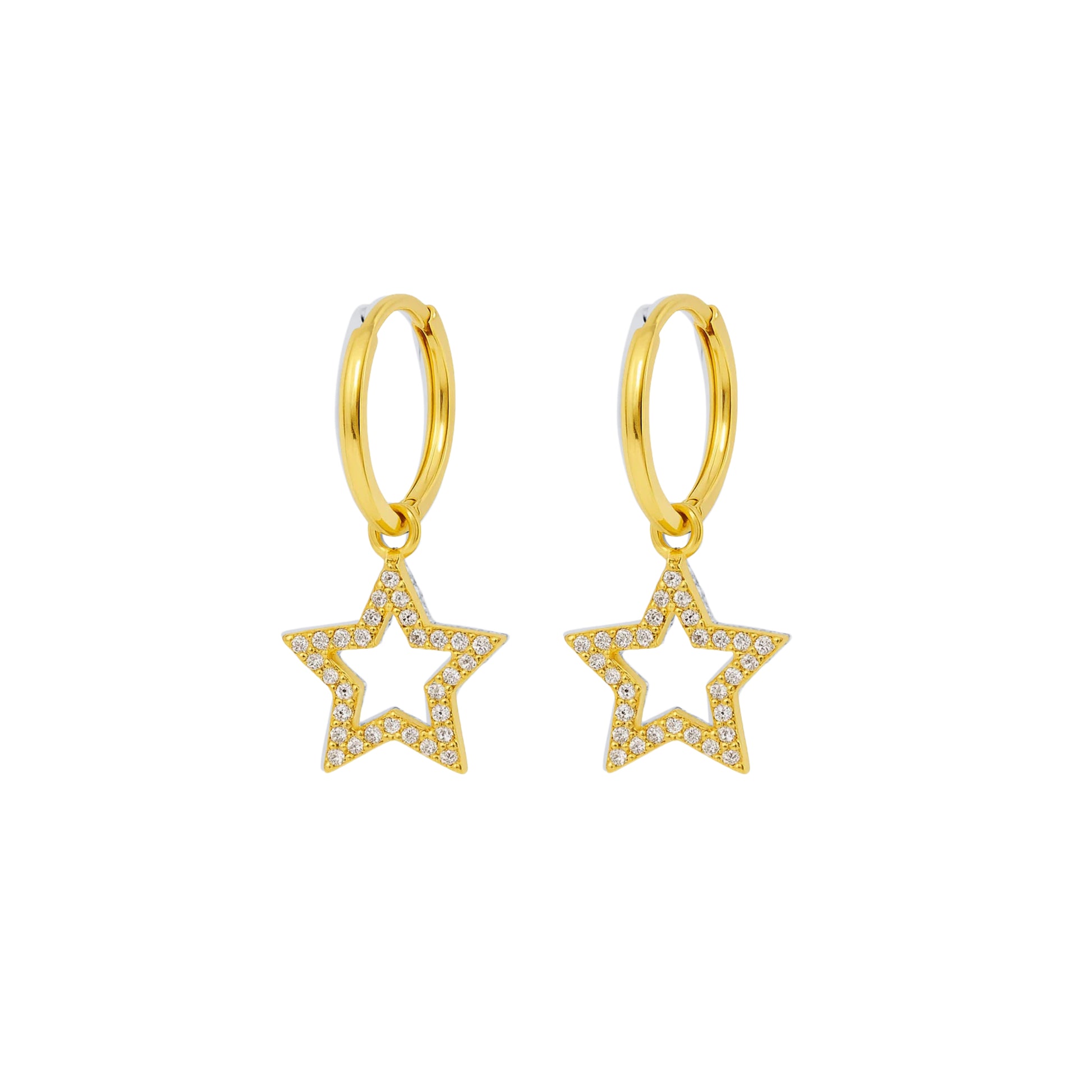 Coppia di Orecchini Stella in Argento 925 - Les Folies