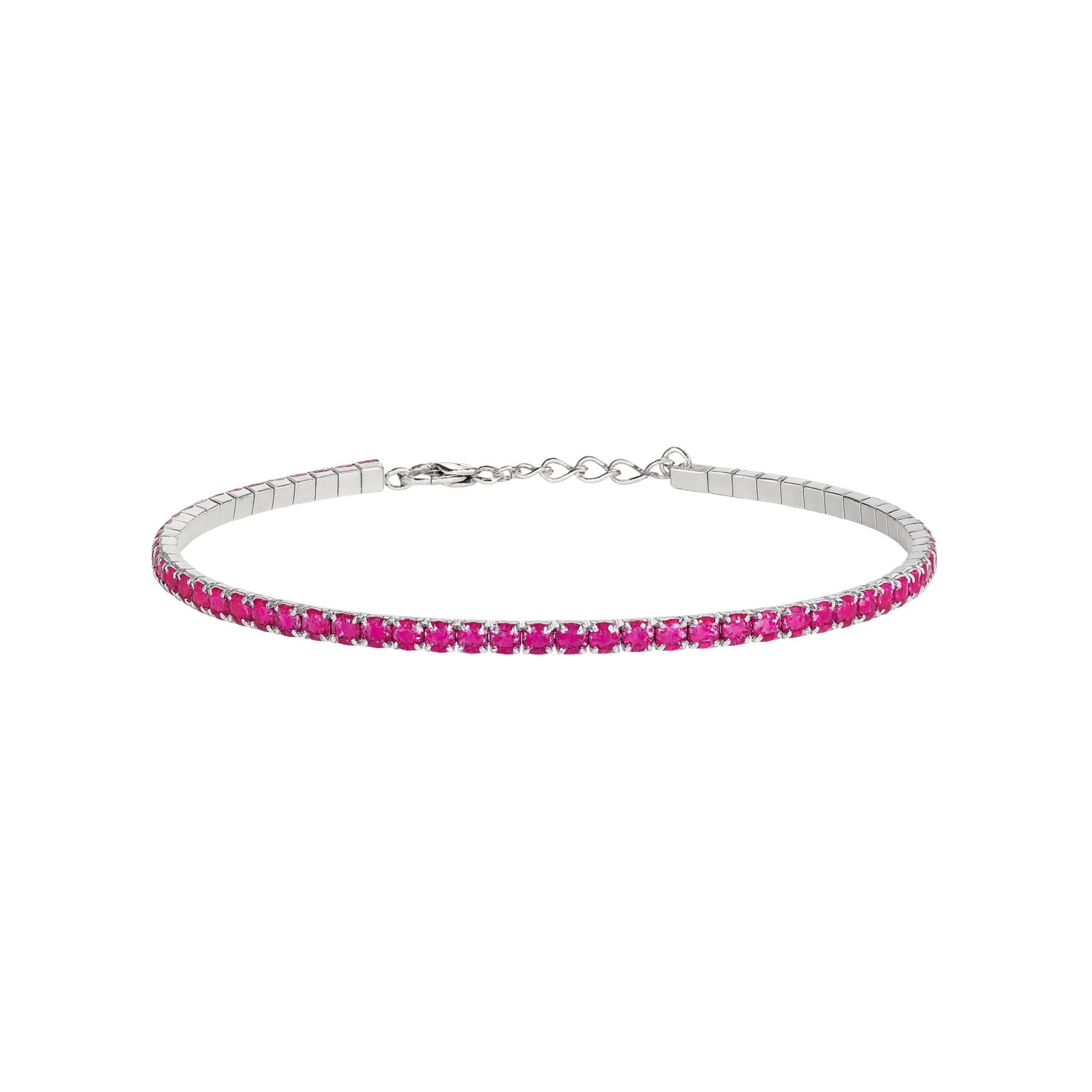 Bracciale Tennis_Argento 925 "FUCSIA"