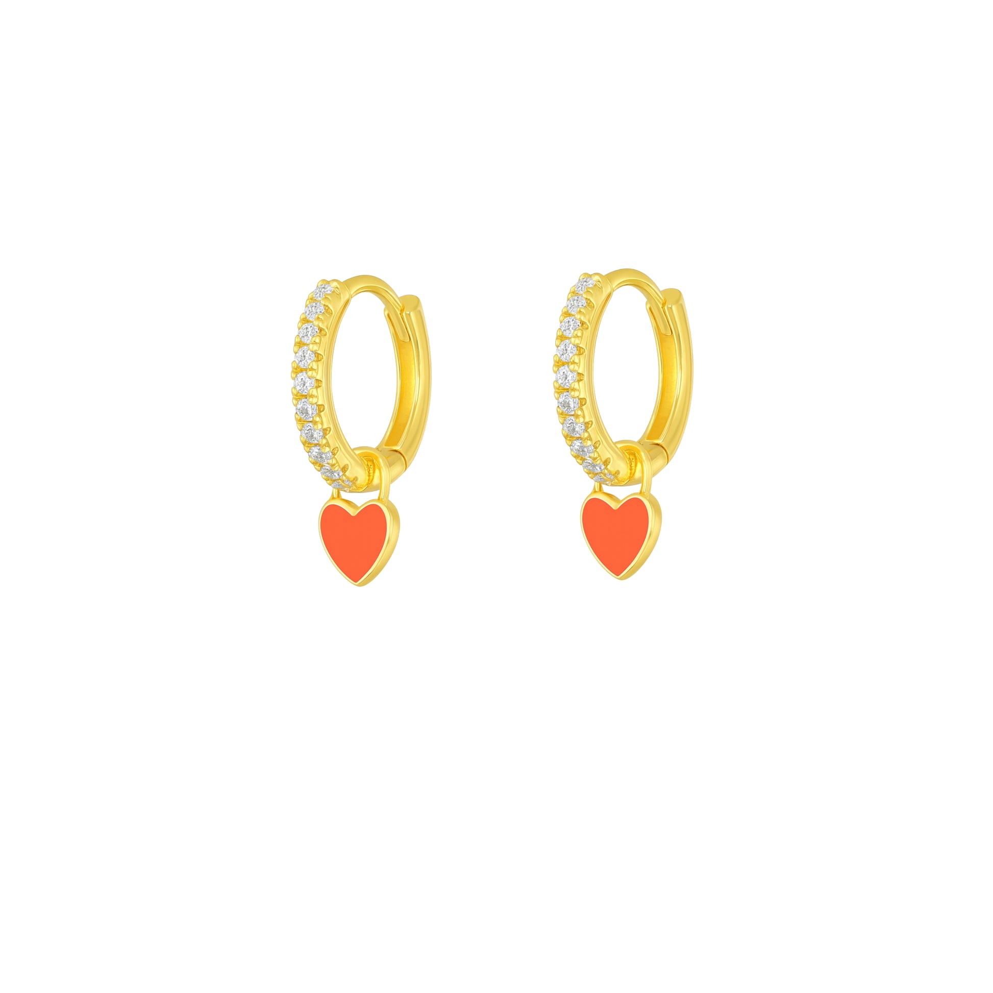 Coppia di Orecchini Cuore in Acciaio Inox - Les Folies