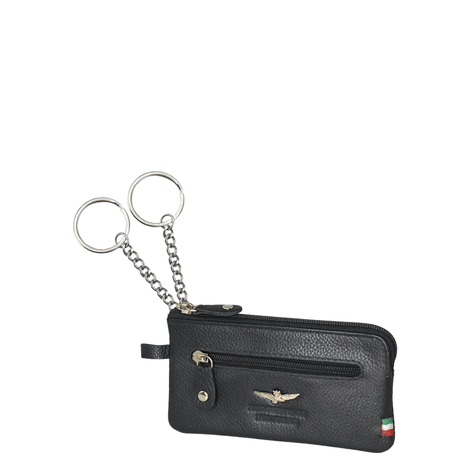 Portachiavi a bustina in Vera Pelle Flag - Aeronautica Militare