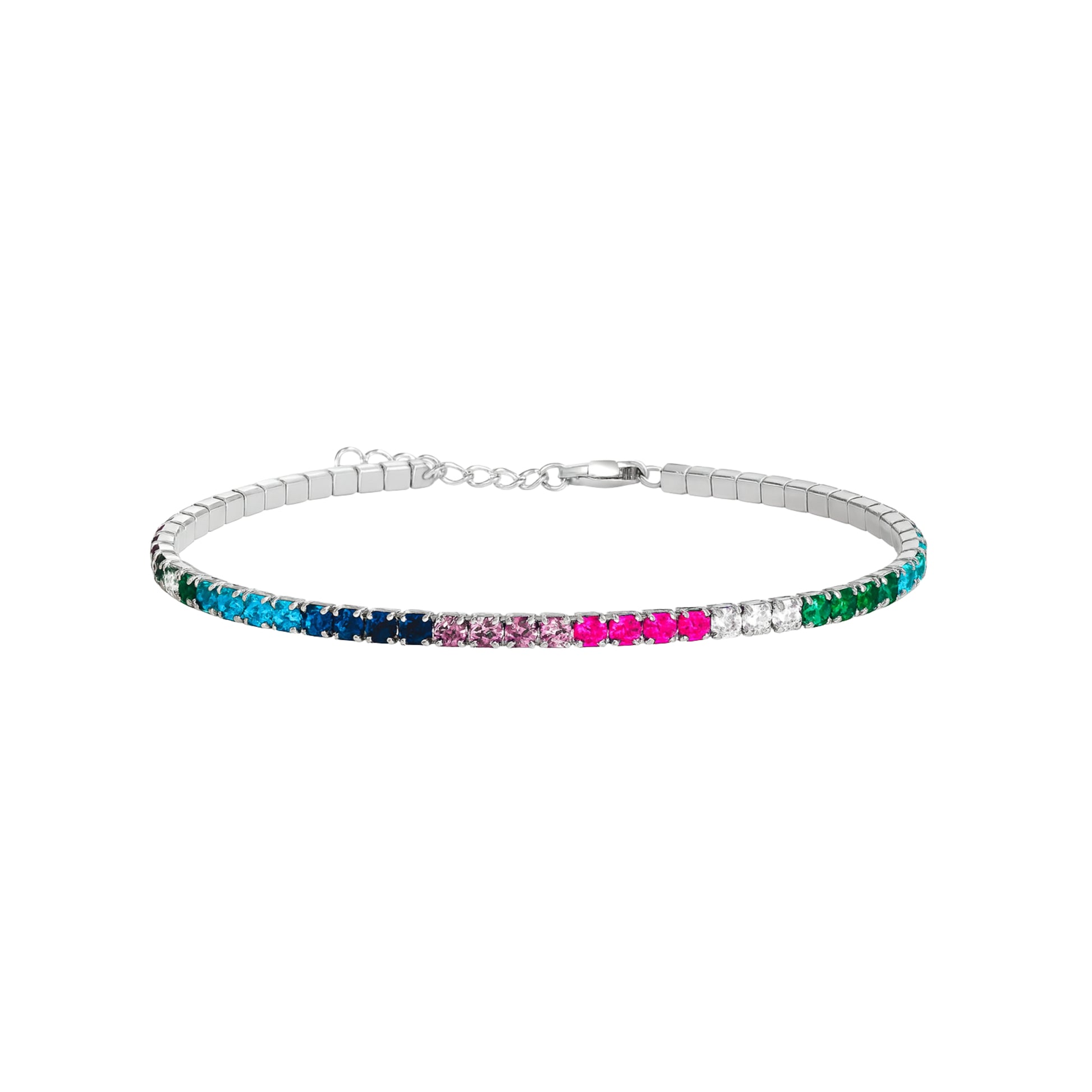 Bracciale Tennis_Argento 925 "MULTICOLOR"