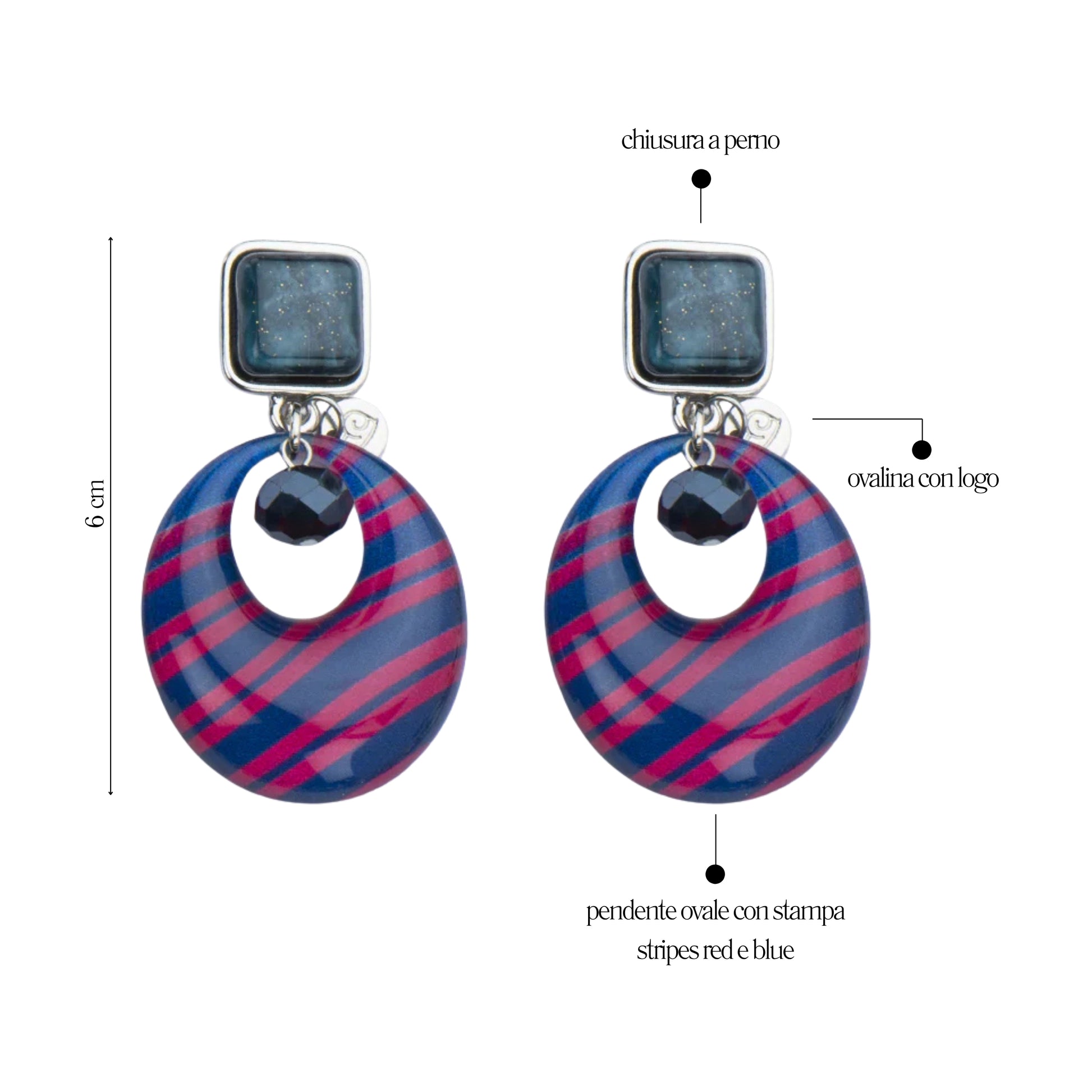 Orecchini Stripes - You B'jou by Barbieri