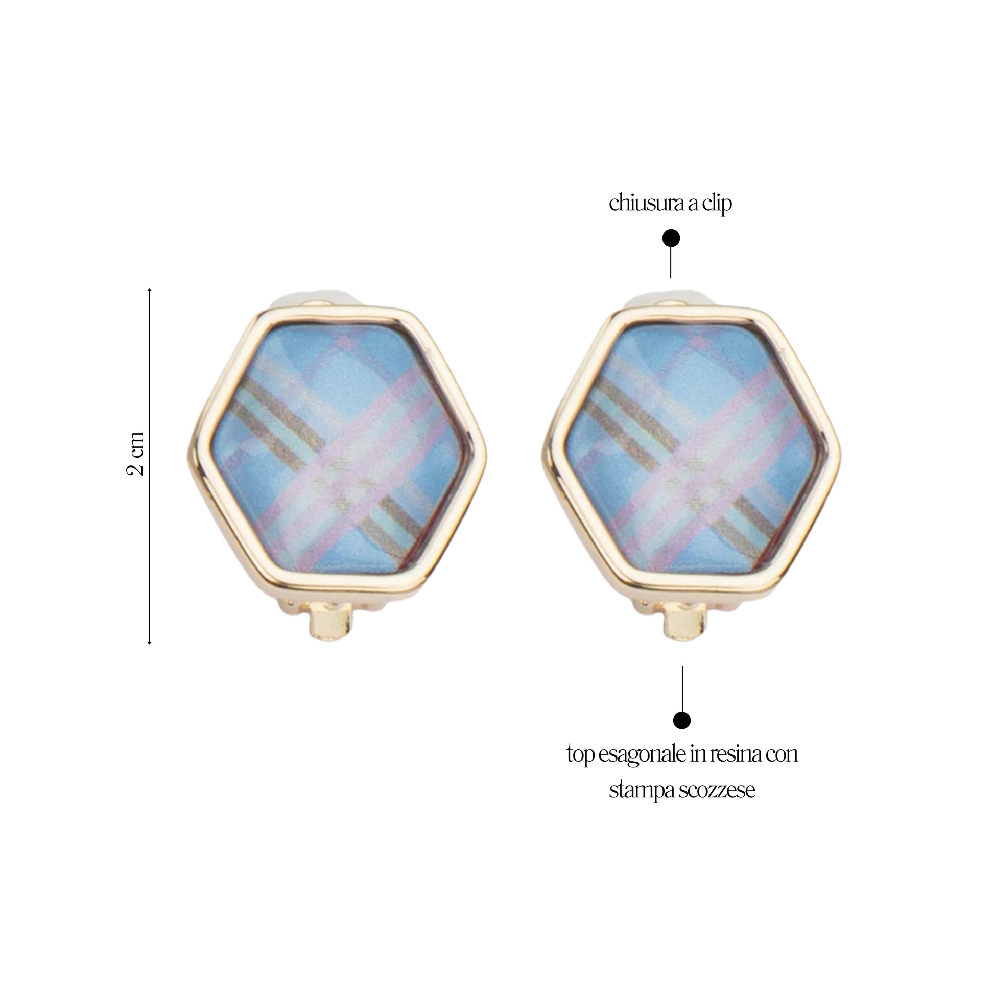 Orecchini Scottish Lady Clip - You B'jou by Barbieri