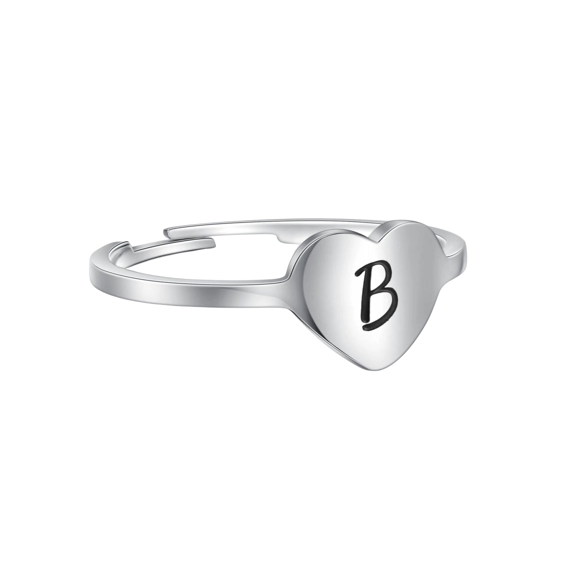 Heart Letter Ring