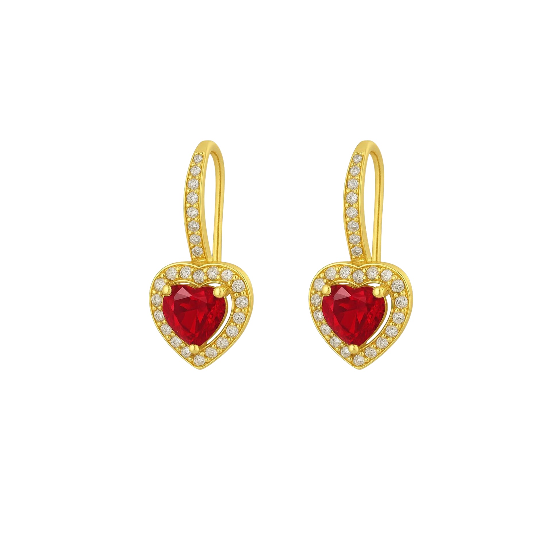 Pair of 925 Sterling Silver "Heart" Earrings