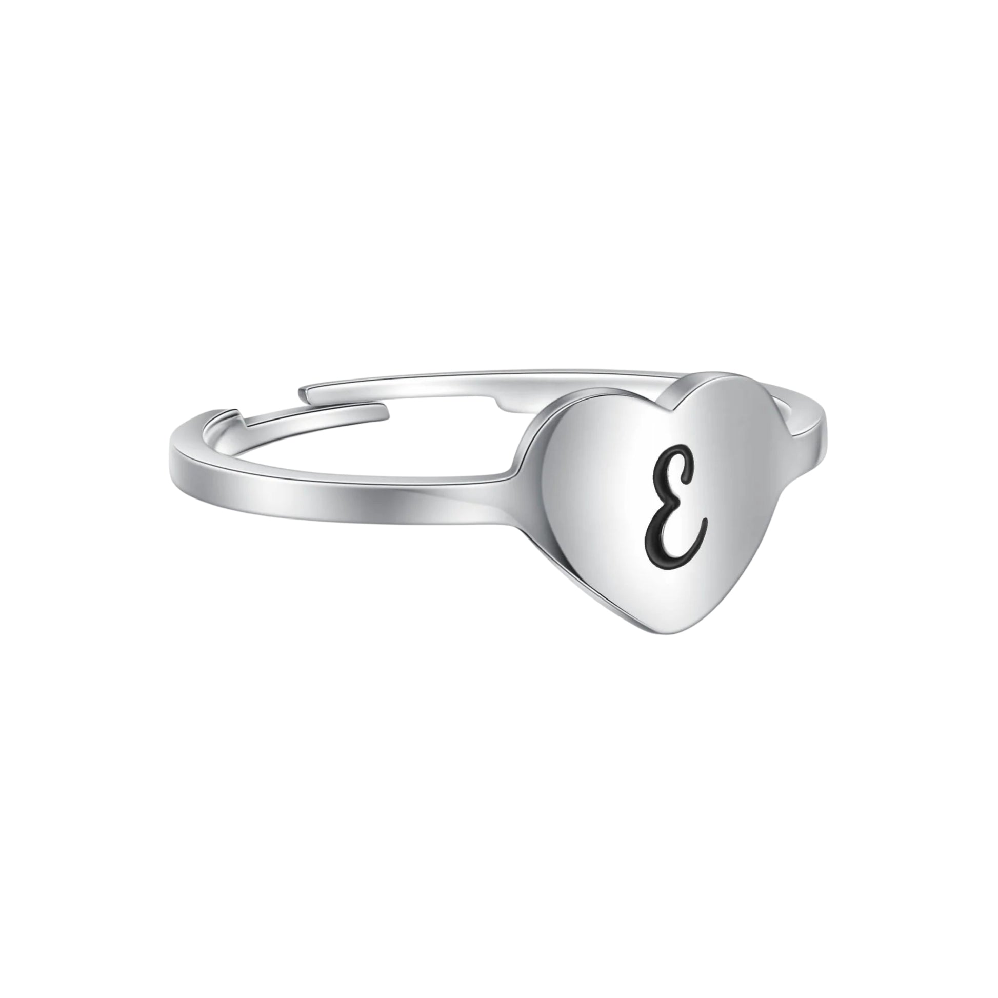 Heart Letter Ring
