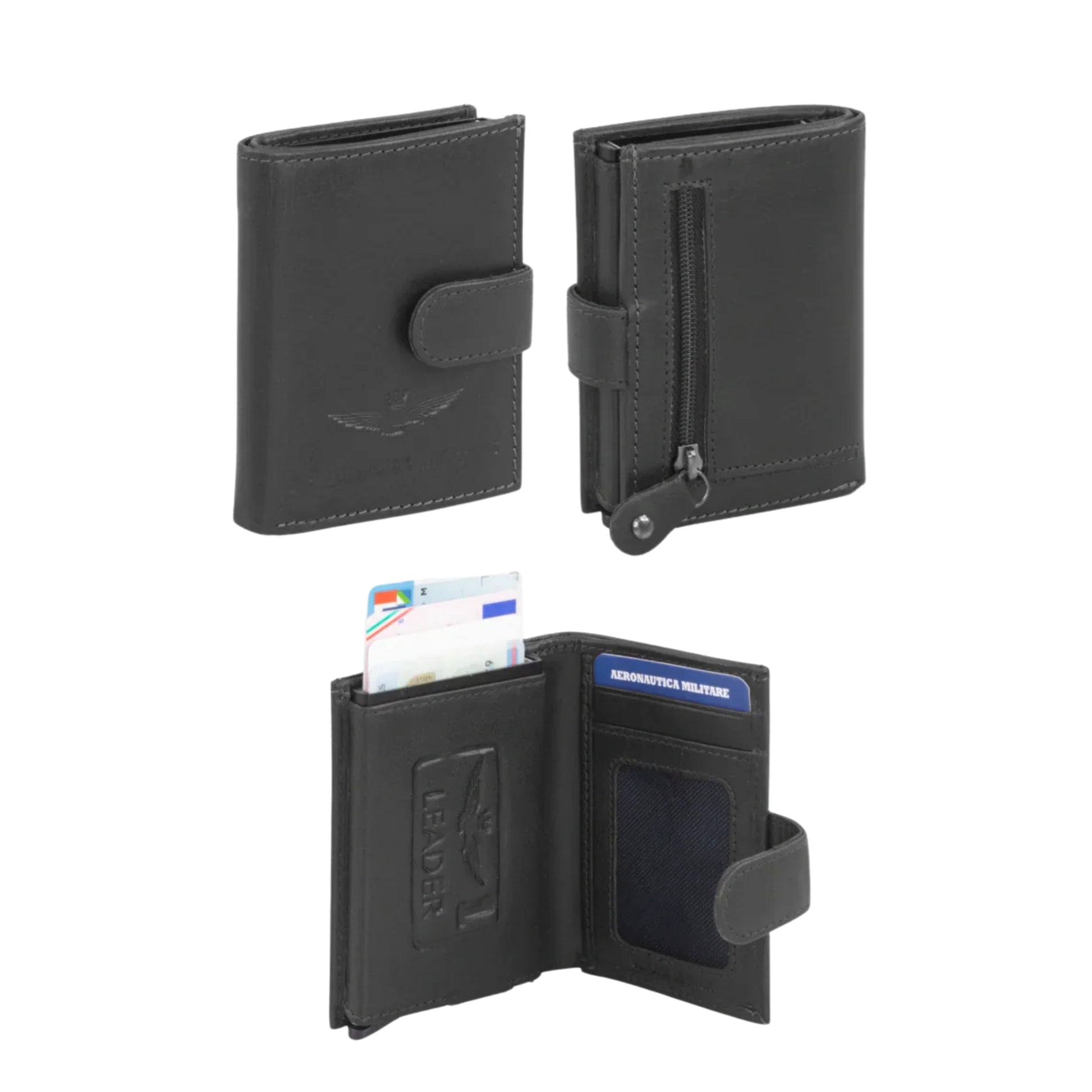 Portacarte in Vera Pelle Eagle- Aeronautica Militare