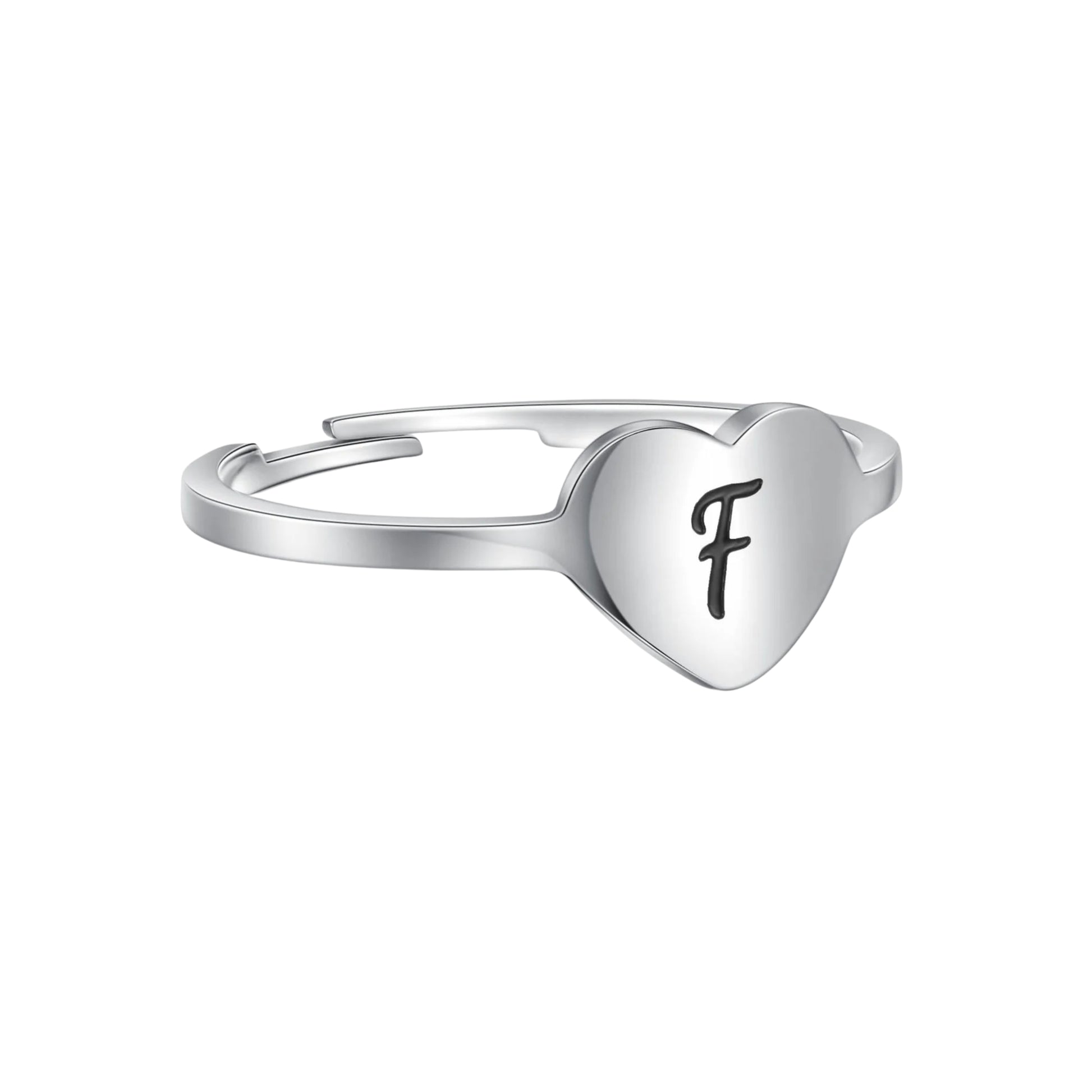 Heart Letter Ring