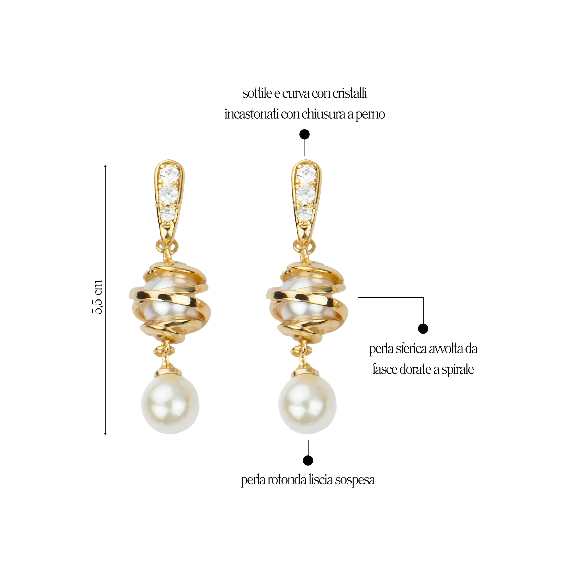 Orecchini Intreccio Oro - You B'jou by Barbieri