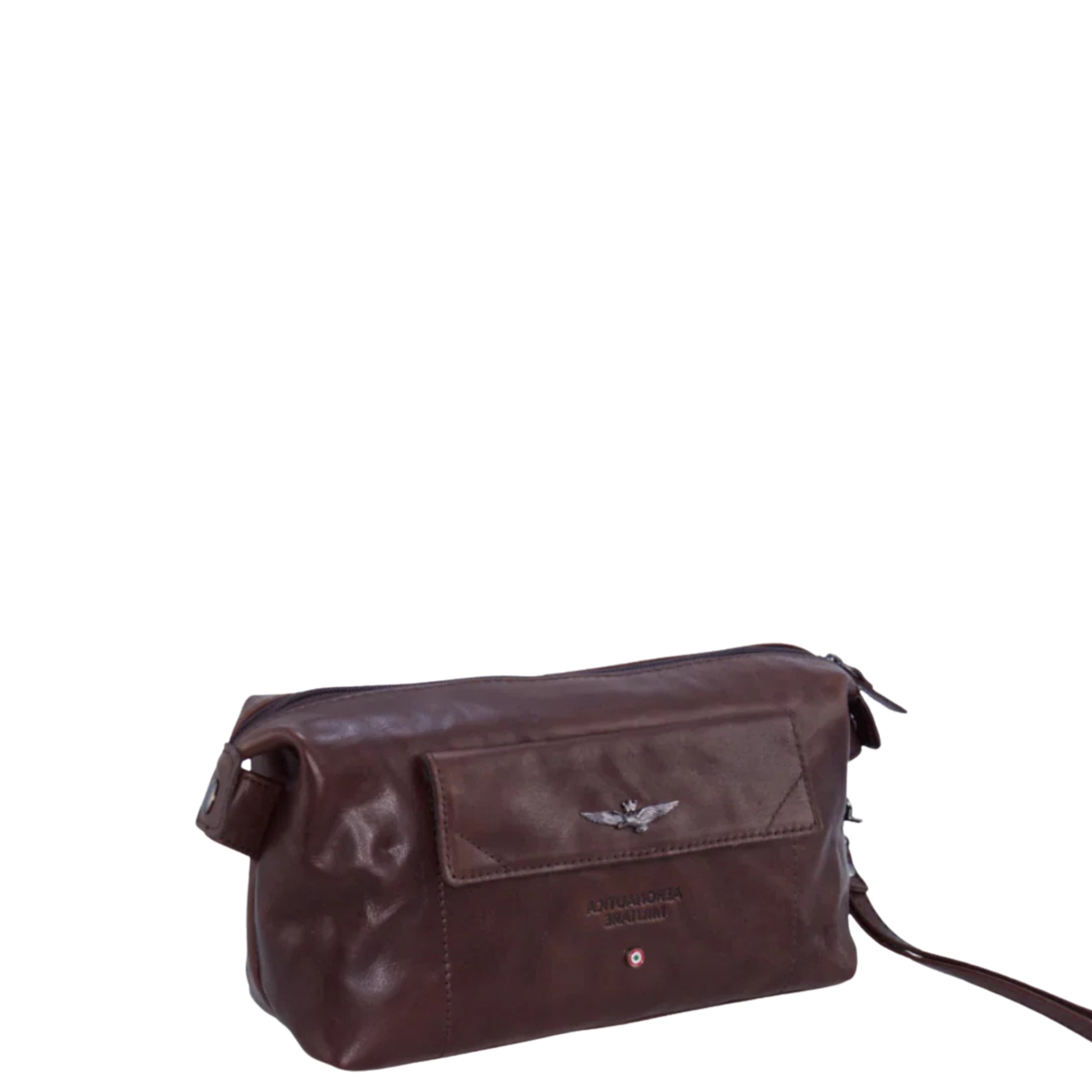 Necessaire Pochette in Vera pelle Vintage - Aeronautica Militare
