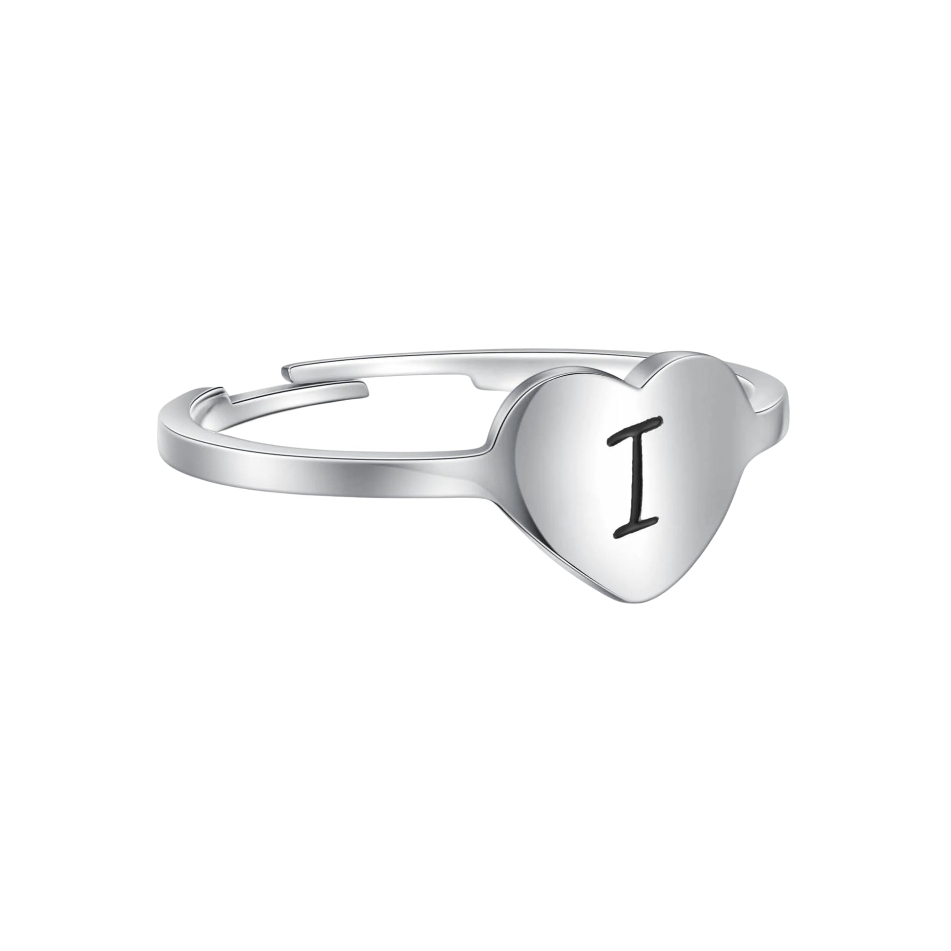 Heart Letter Ring