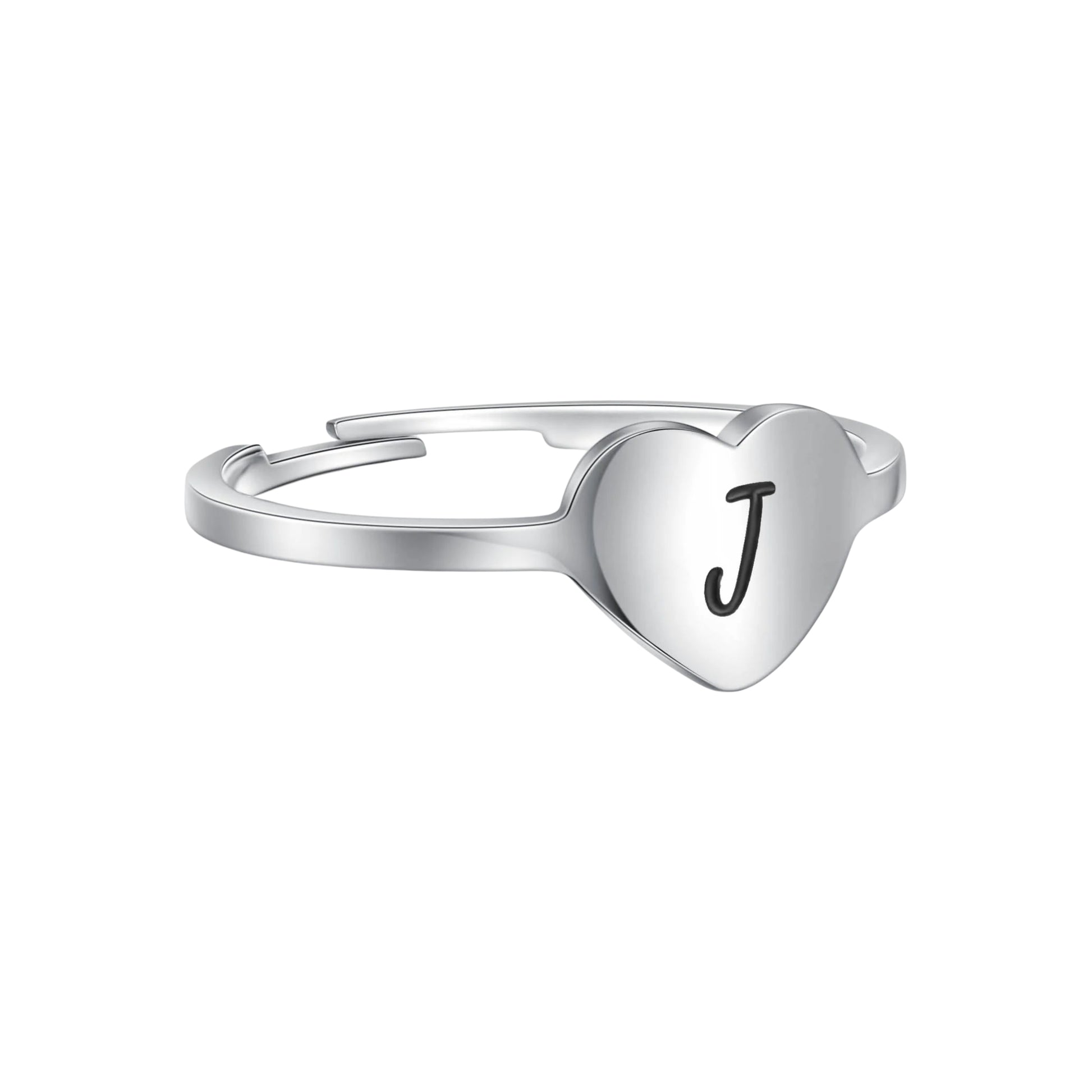 Heart Letter Ring