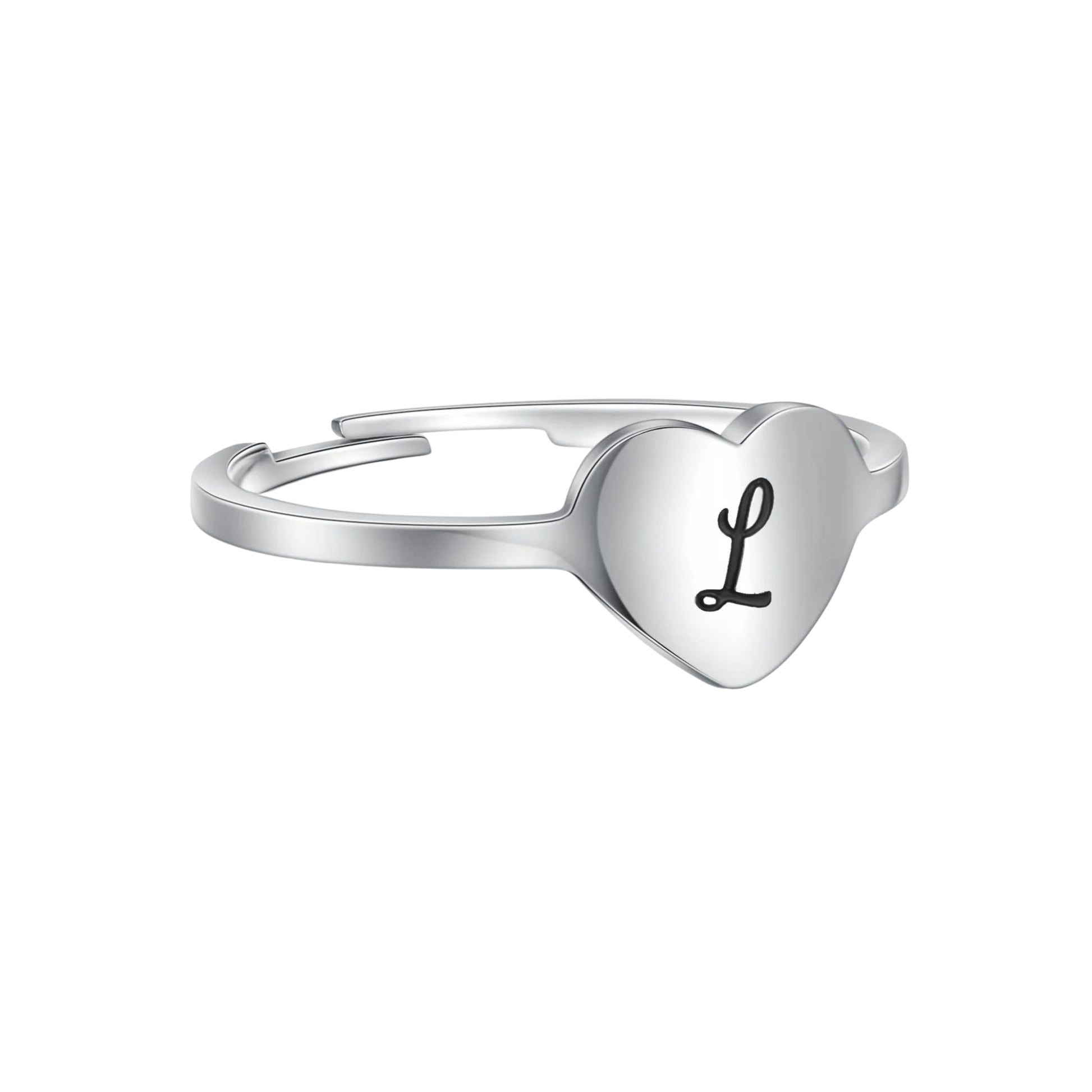 Heart Letter Ring