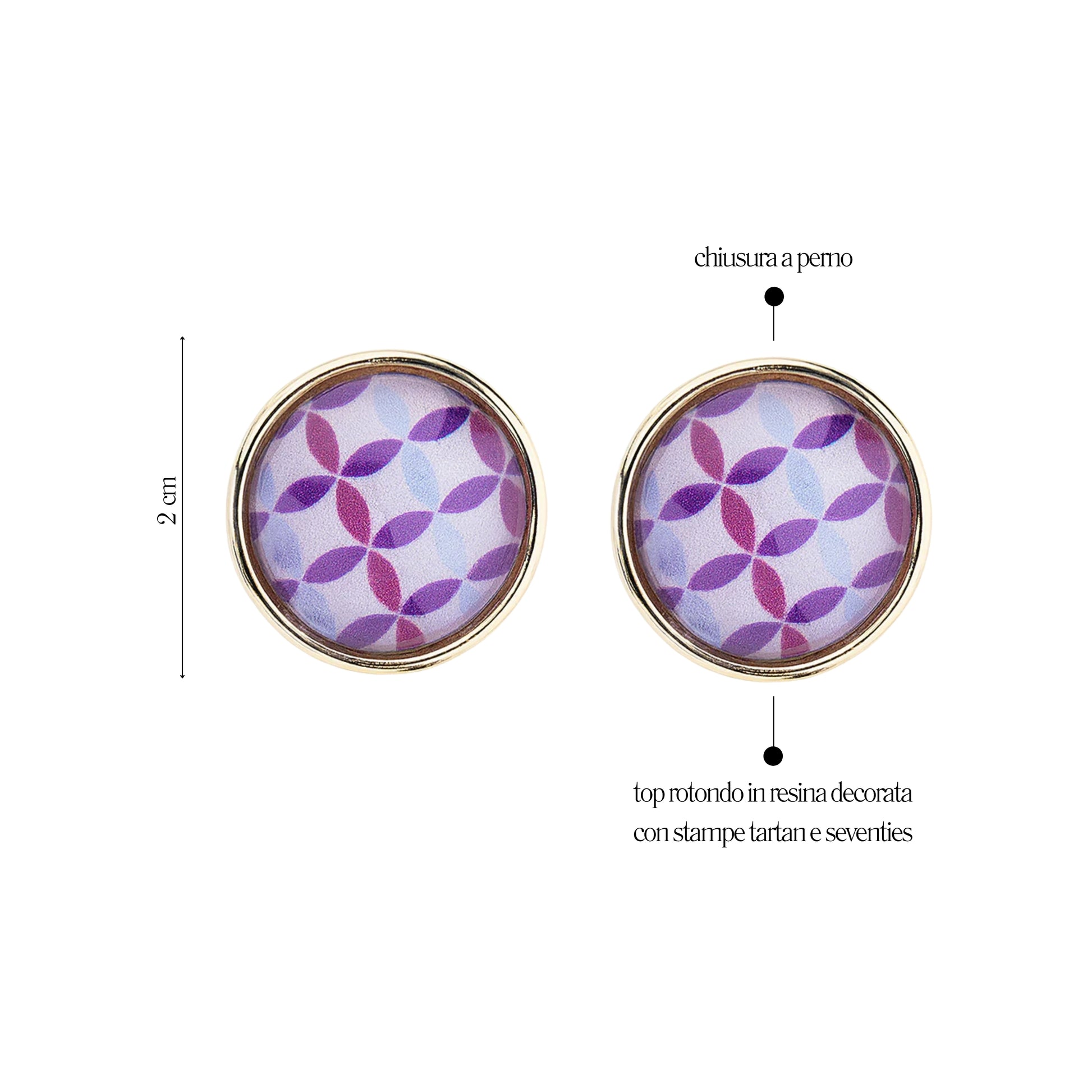 Orecchini Rond Imprimè - You B'jou by Barbieri