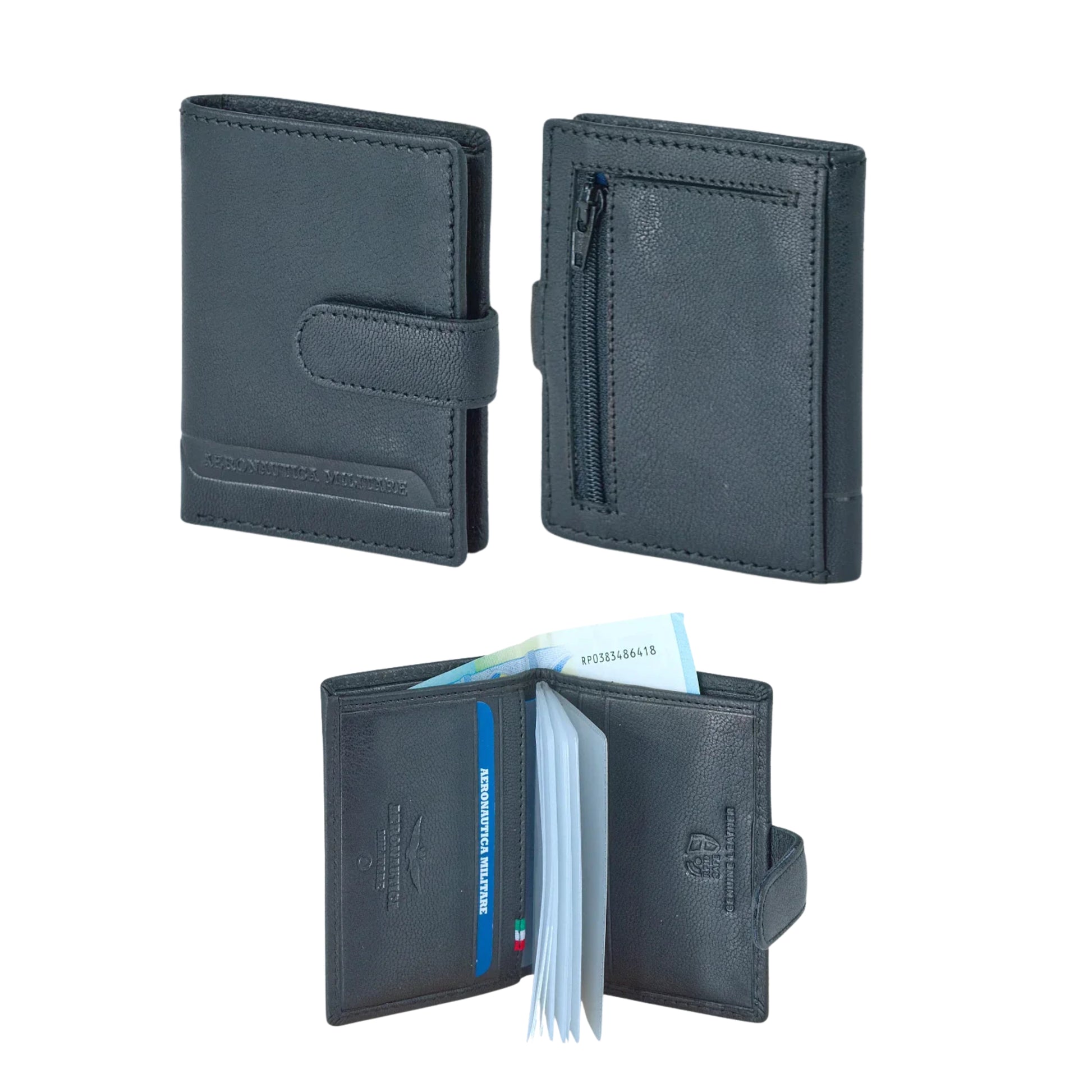 Portacarte in Vera Pelle Moon - Aeronautica Militare