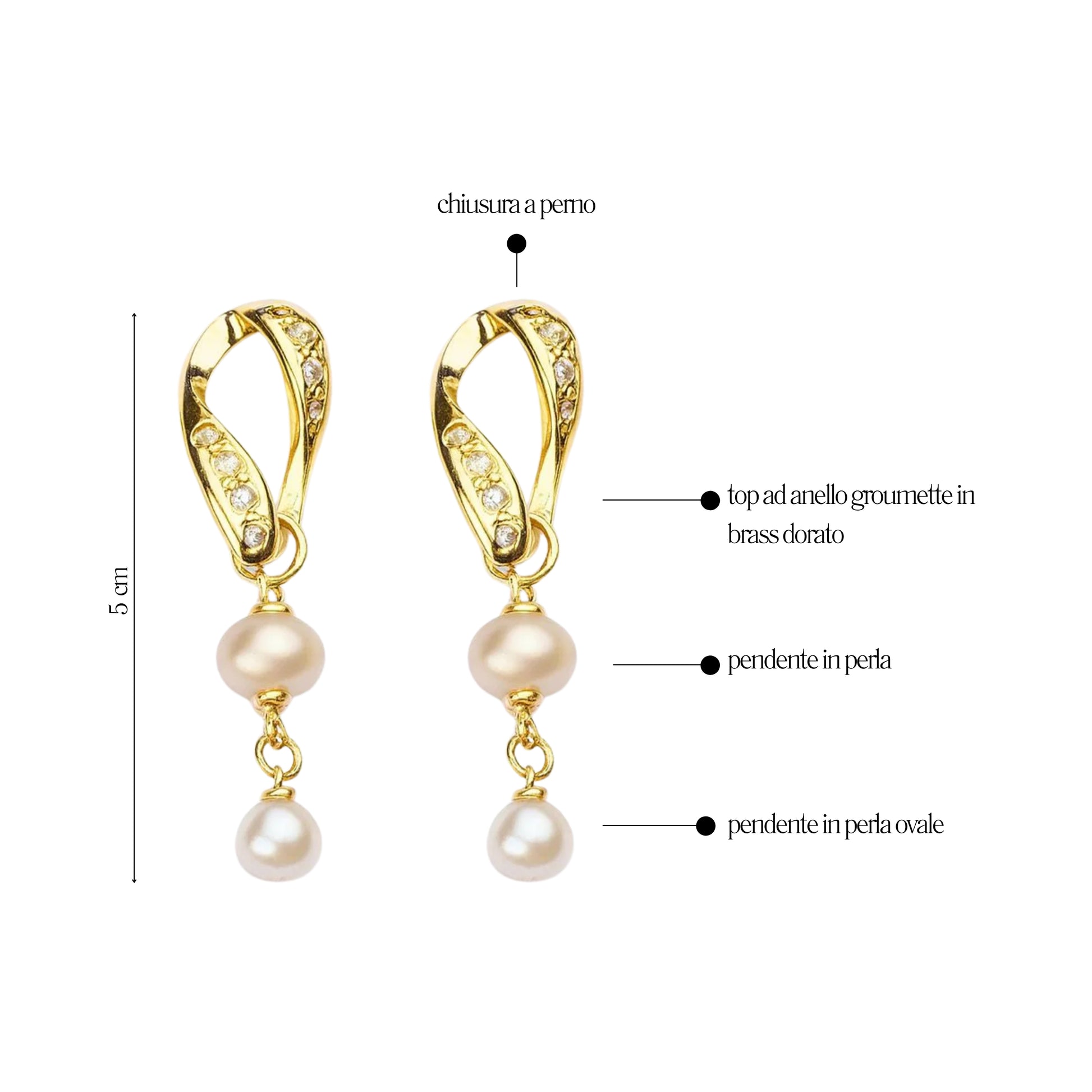 Orecchini Perla Grace - You B'jou by Barbieri