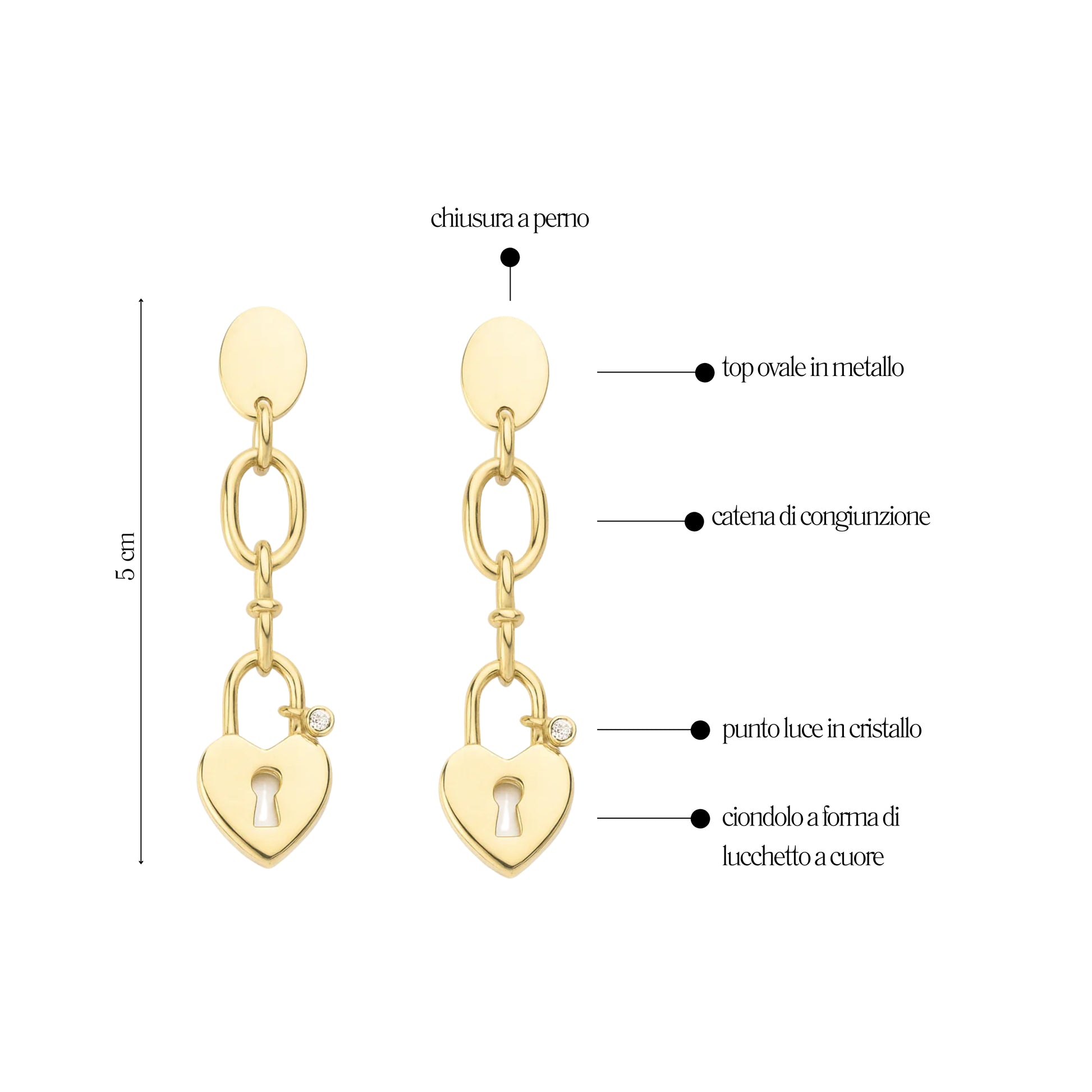 Orecchini Heart - You B'jou by Barbieri