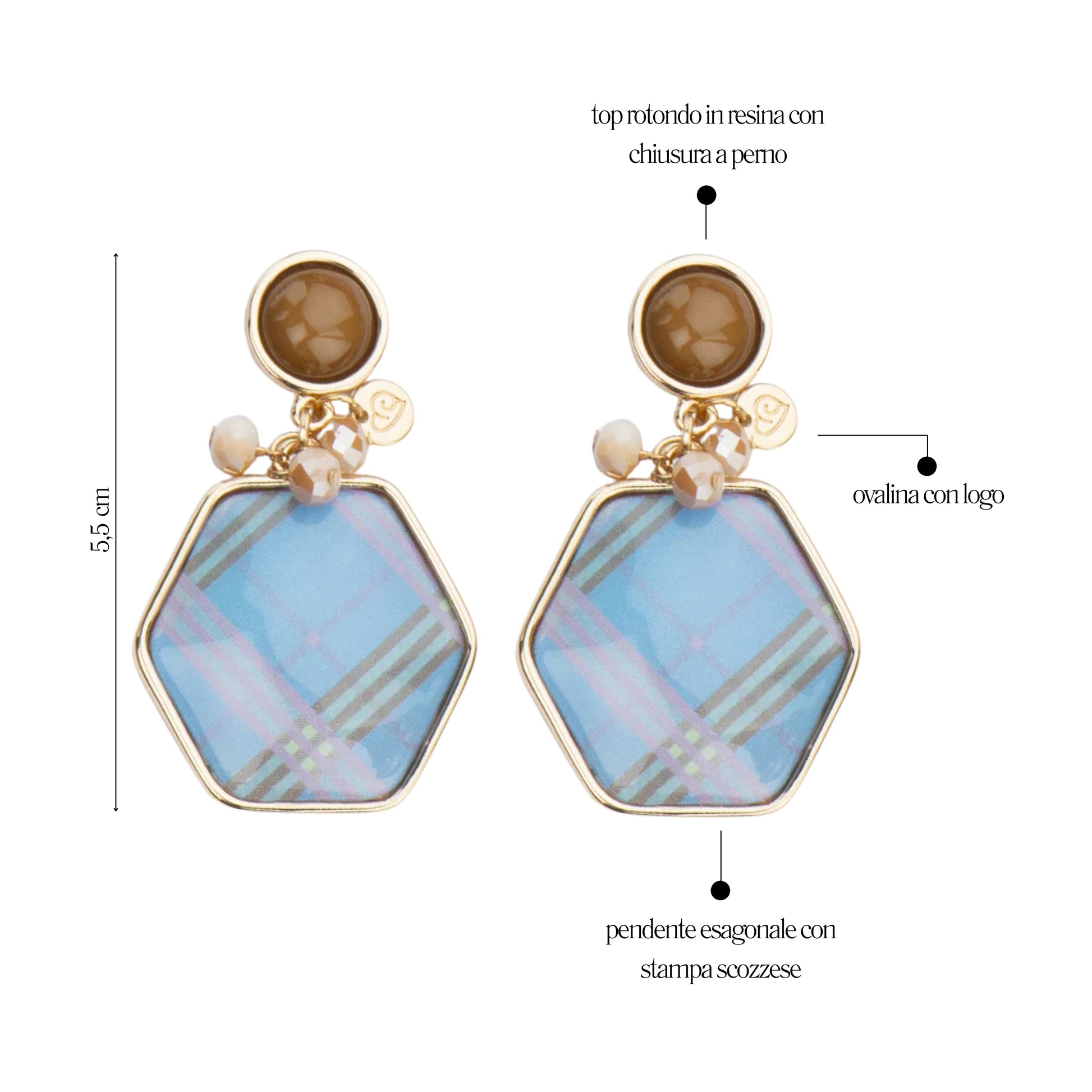 Orecchini Scottish Lady - You B'jou by Barbieri