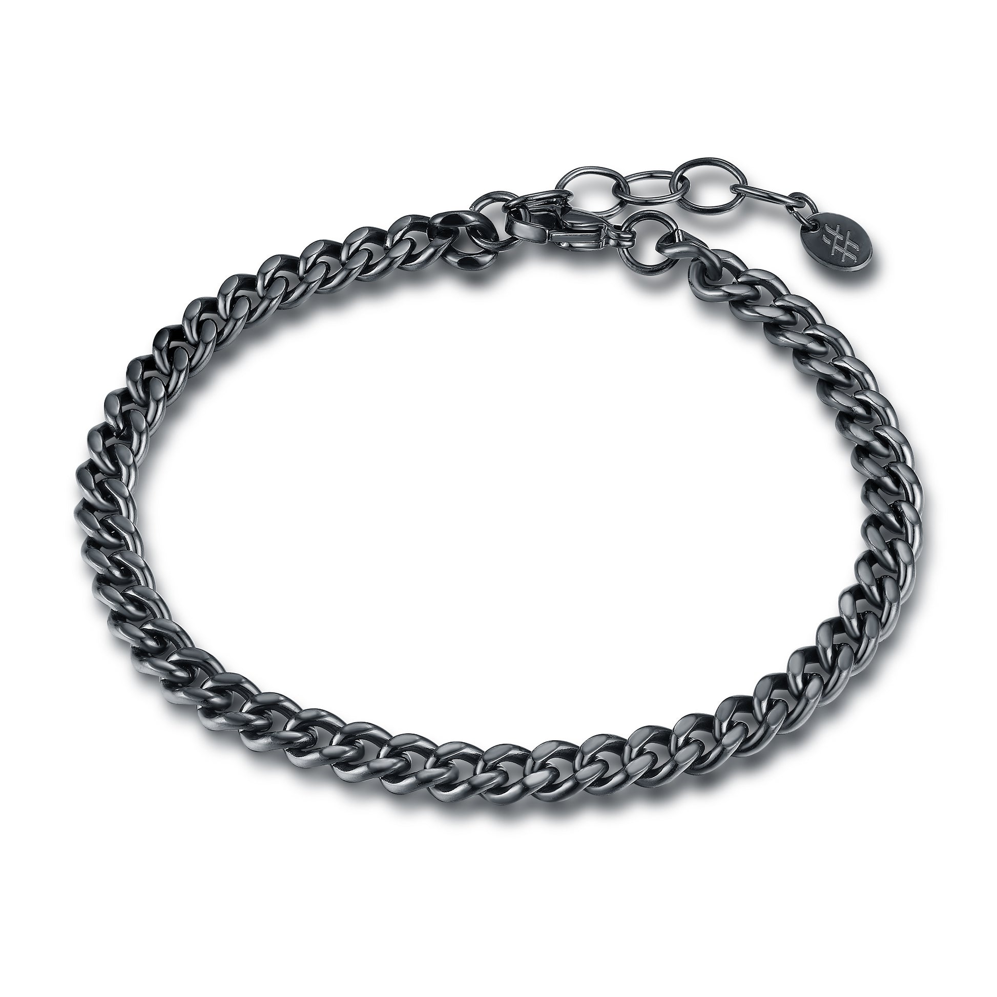 Bracciale Grumetta Piatta 5mm uomo metal gun