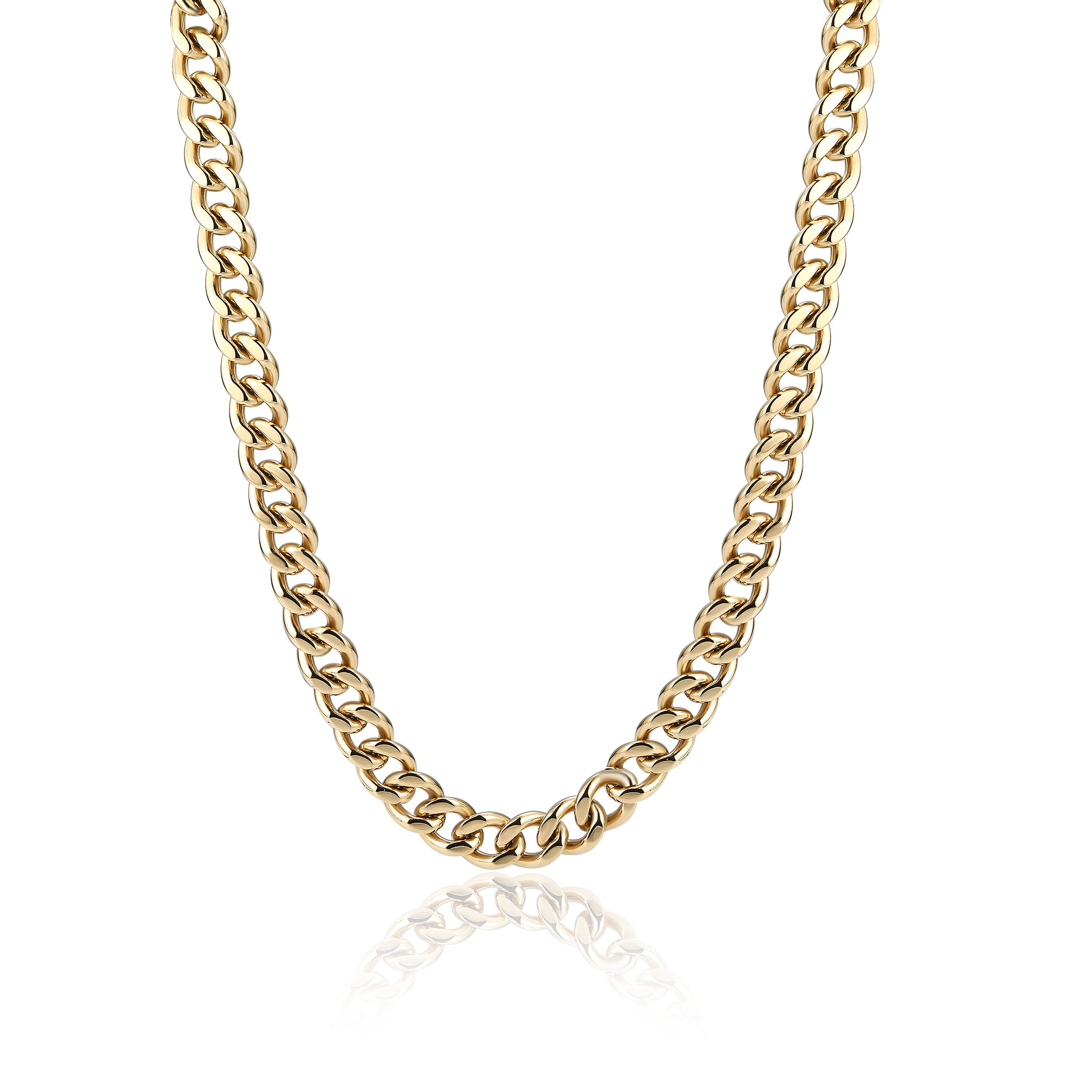 Collana Grumetta Piatta 11mm 50cm Oro