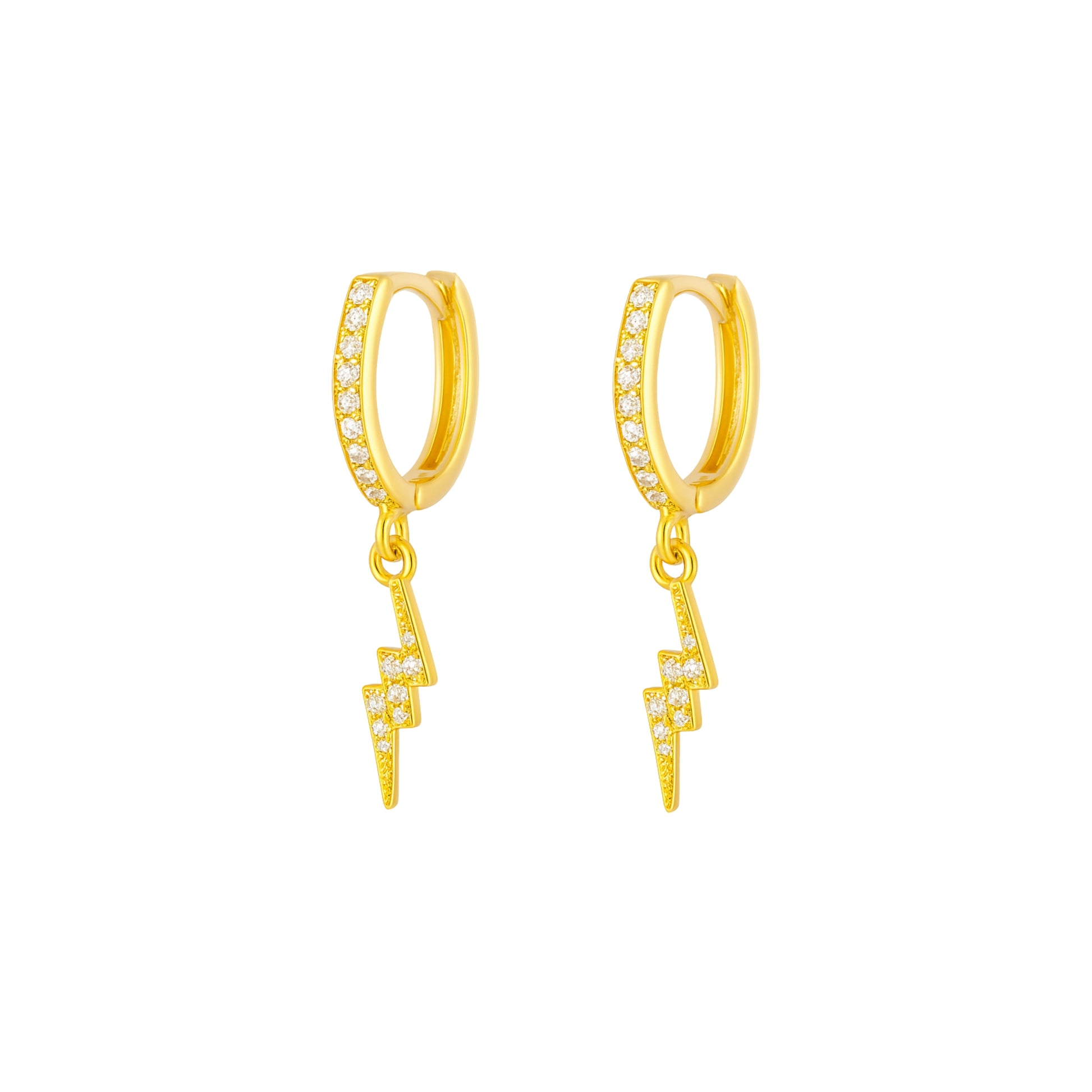 Pair of 925 Silver "LIGHTNING" Earrings