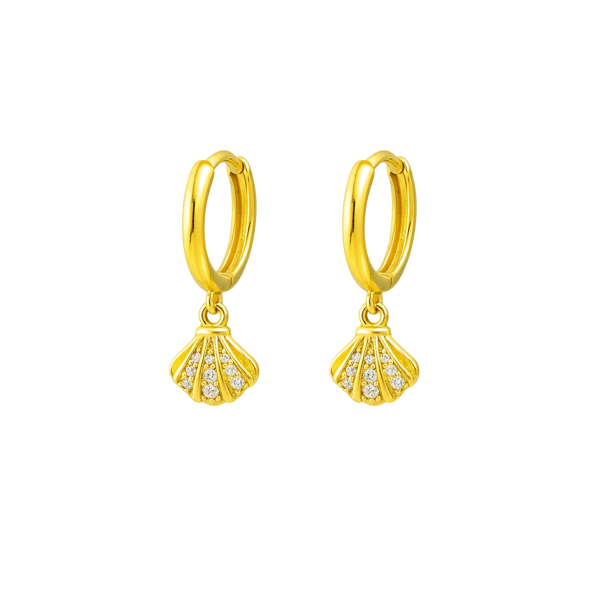 Coppia di Orecchini Conchiglia in Argento 925 - Les Folies
