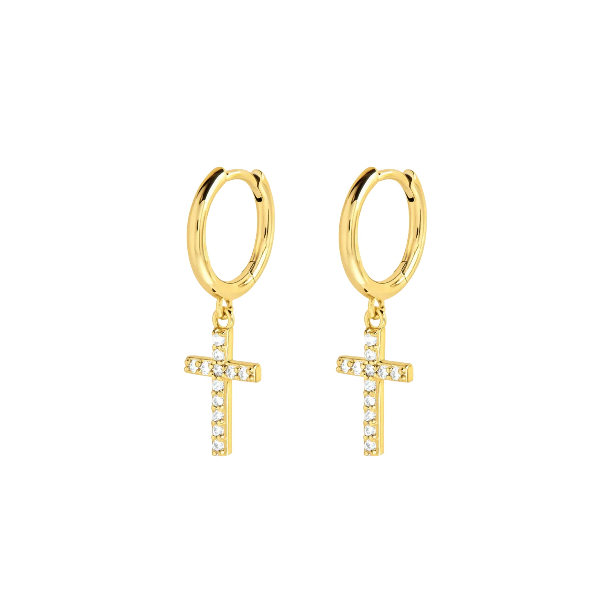 Coppia di Orecchini Croce in Argento 925 - Les Folies