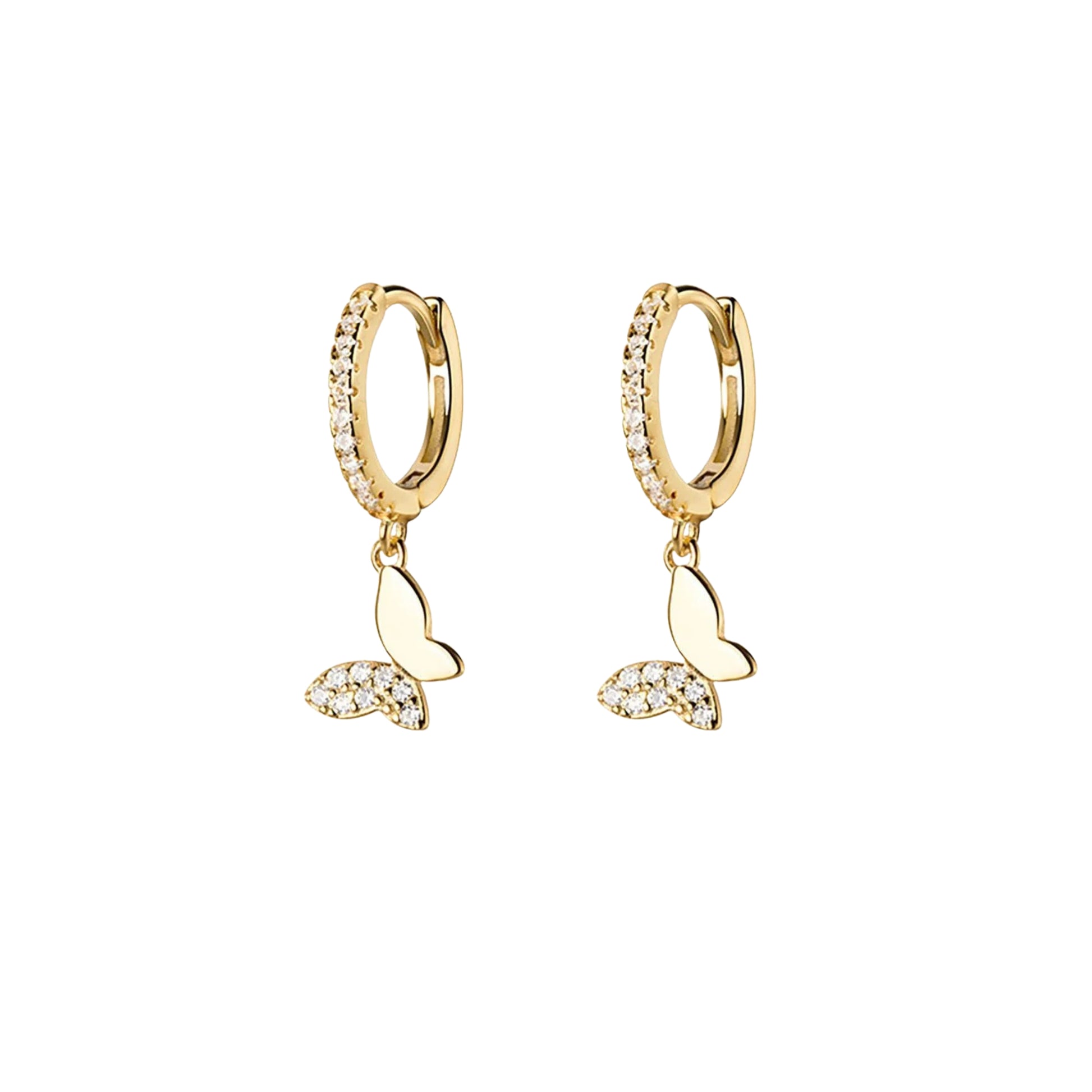 Coppia di Orecchini Farfalla in Argento 925 - Les Folies