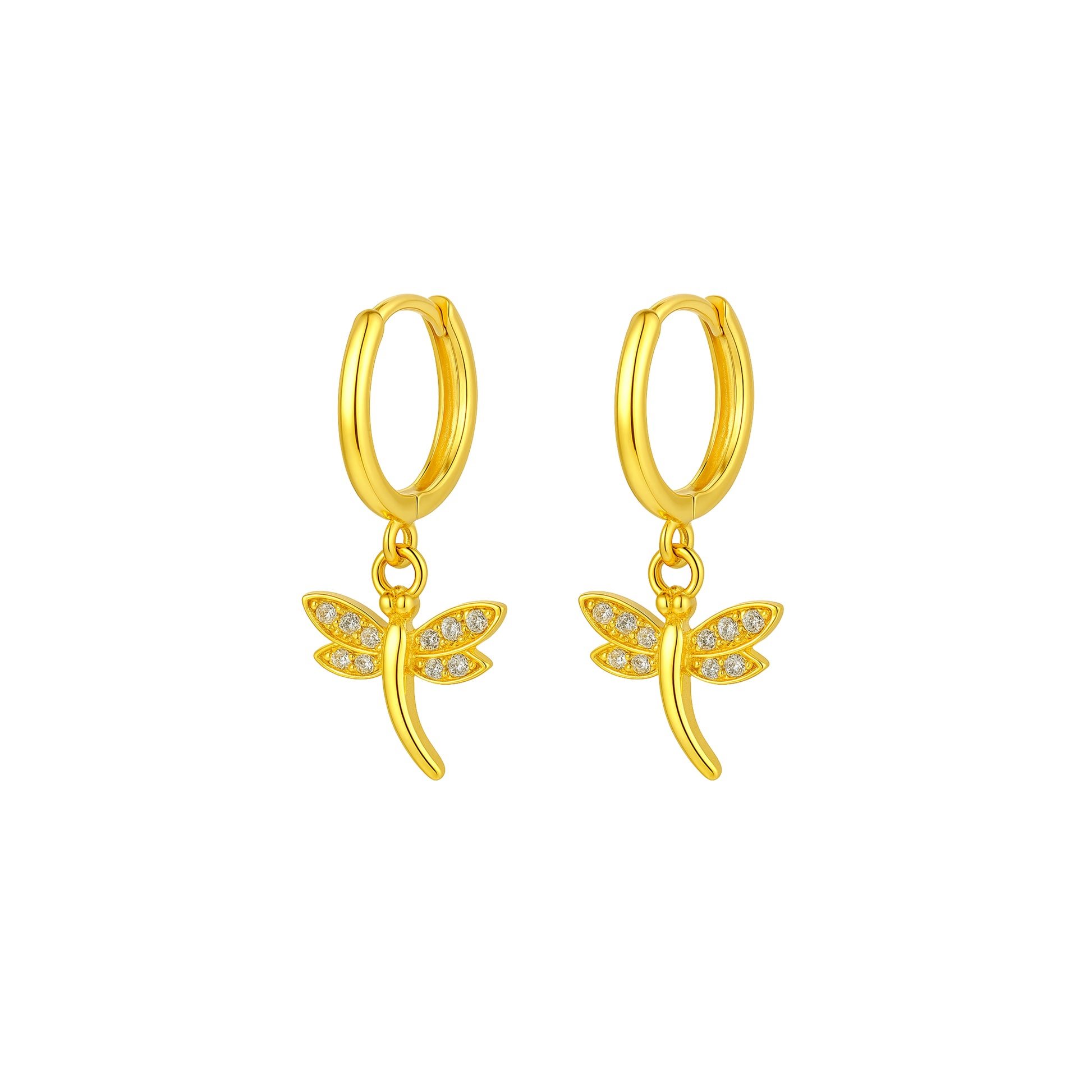 Coppia di Orecchini Libellula in Argento 925 - Les Folies