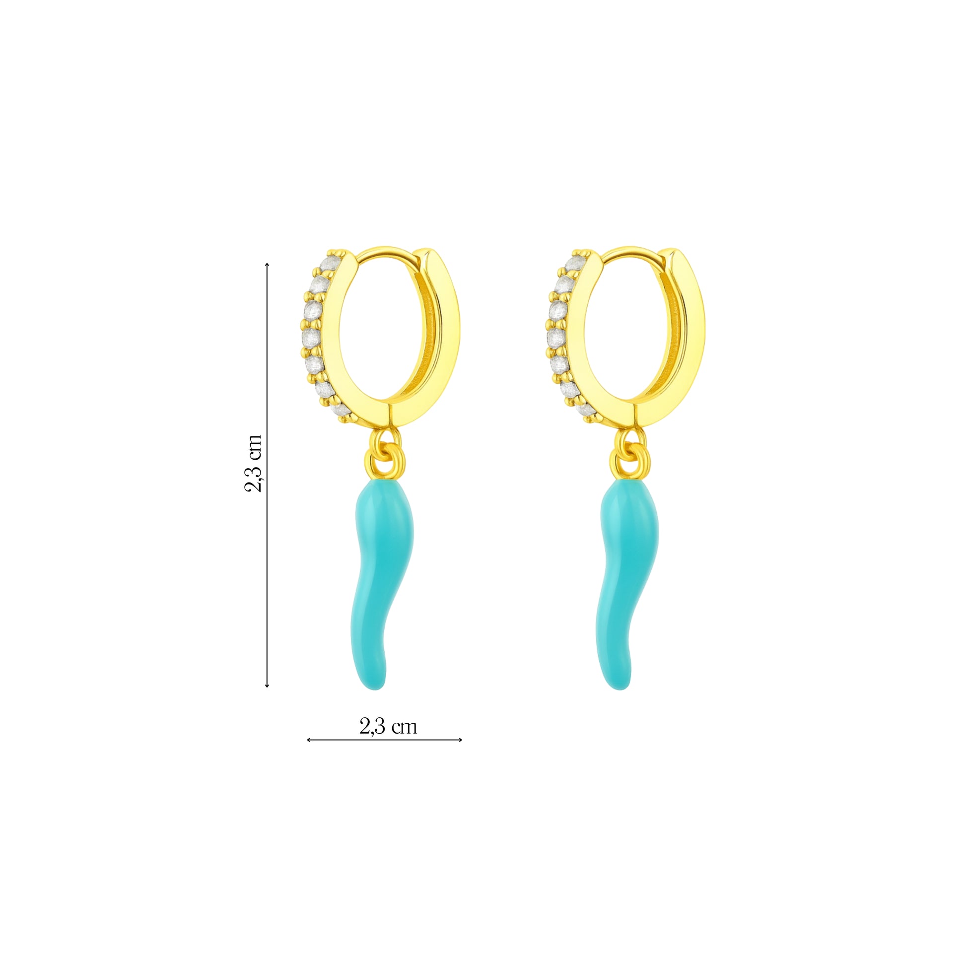 Coppia di Orecchini Peperoncino in Acciaio Inox - Les Folies