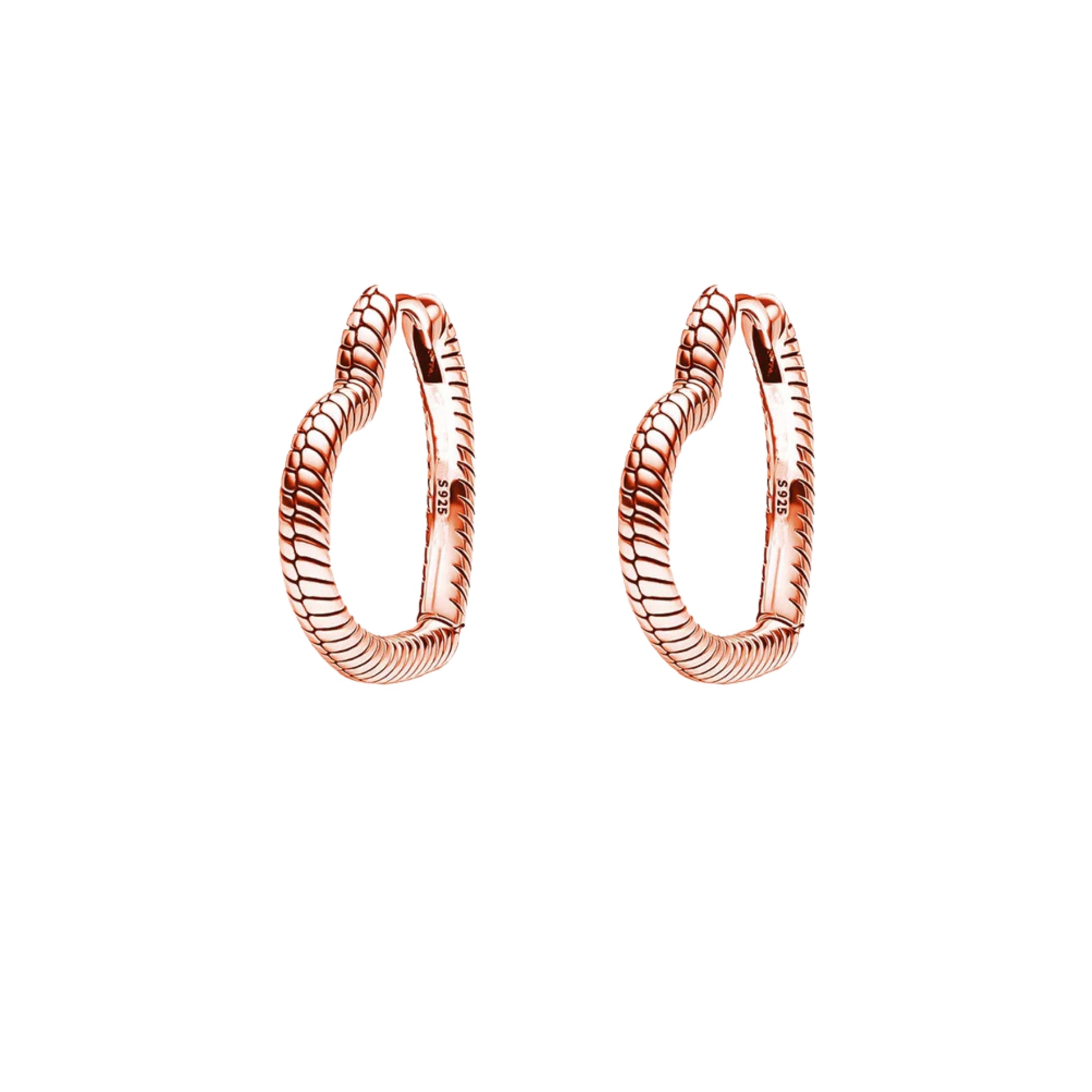 Coppia di Orecchini Snake in Argento 925 - Les Folies