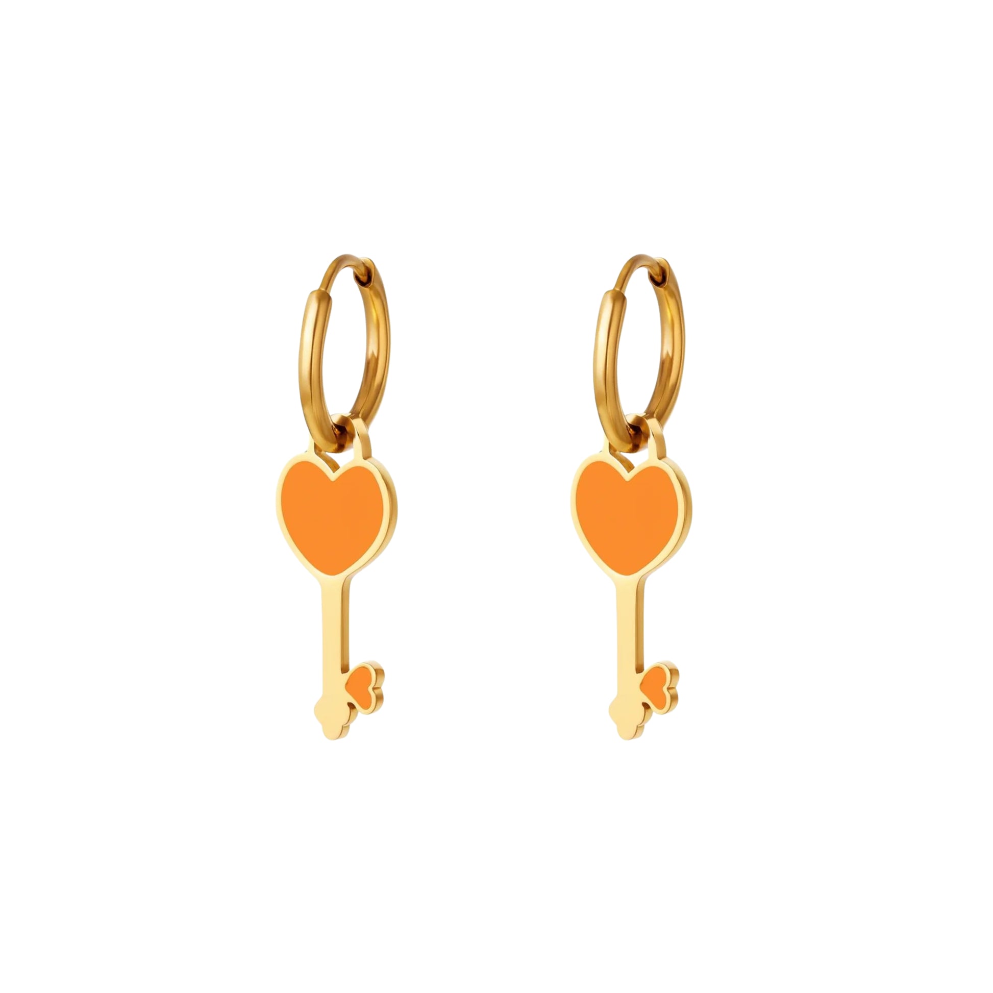 Coppia di Orecchini Chiave in Argento 925 - Les Folies