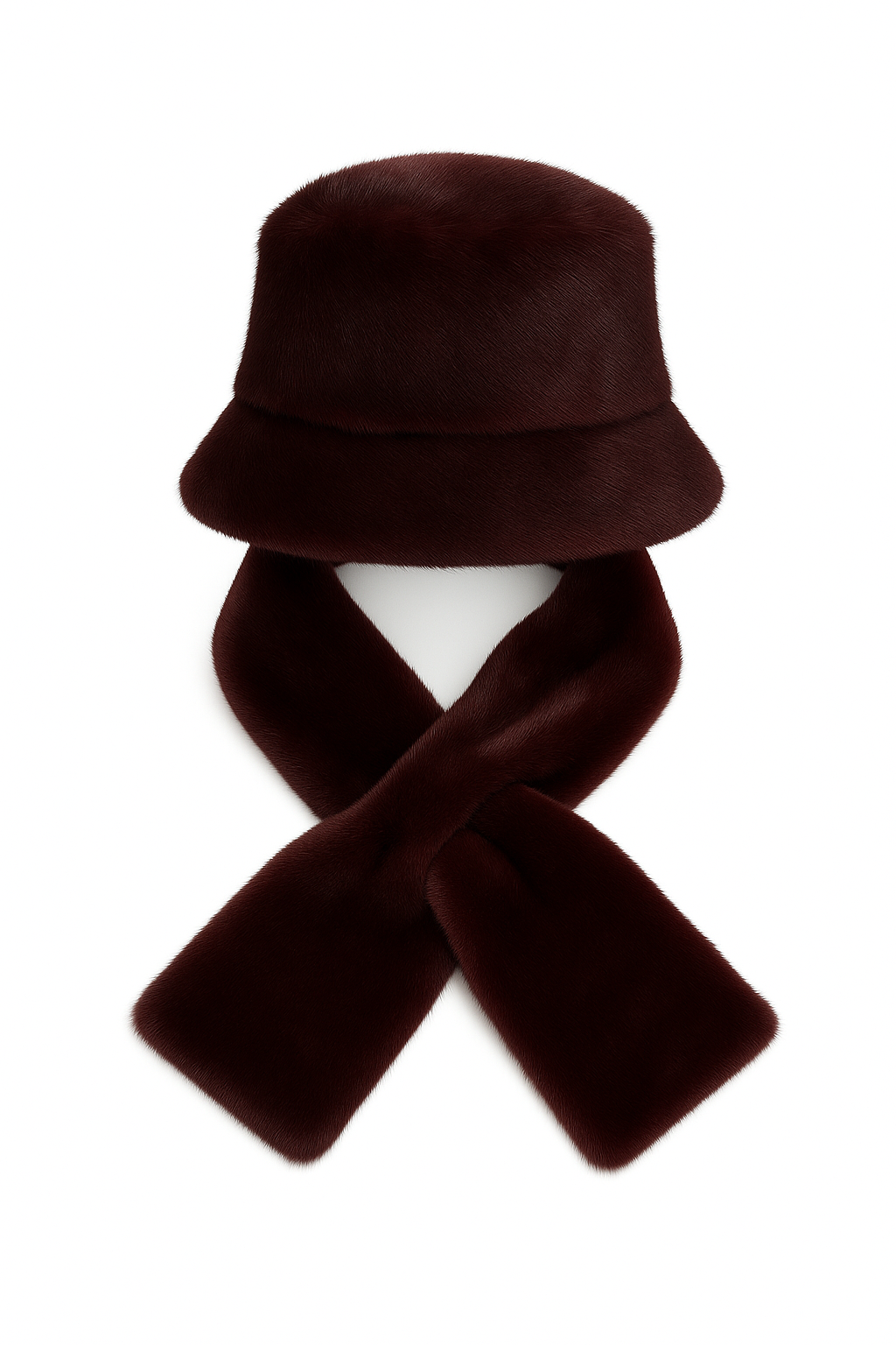 Sciarpa e Cappello in Pelliccia Nuvelle