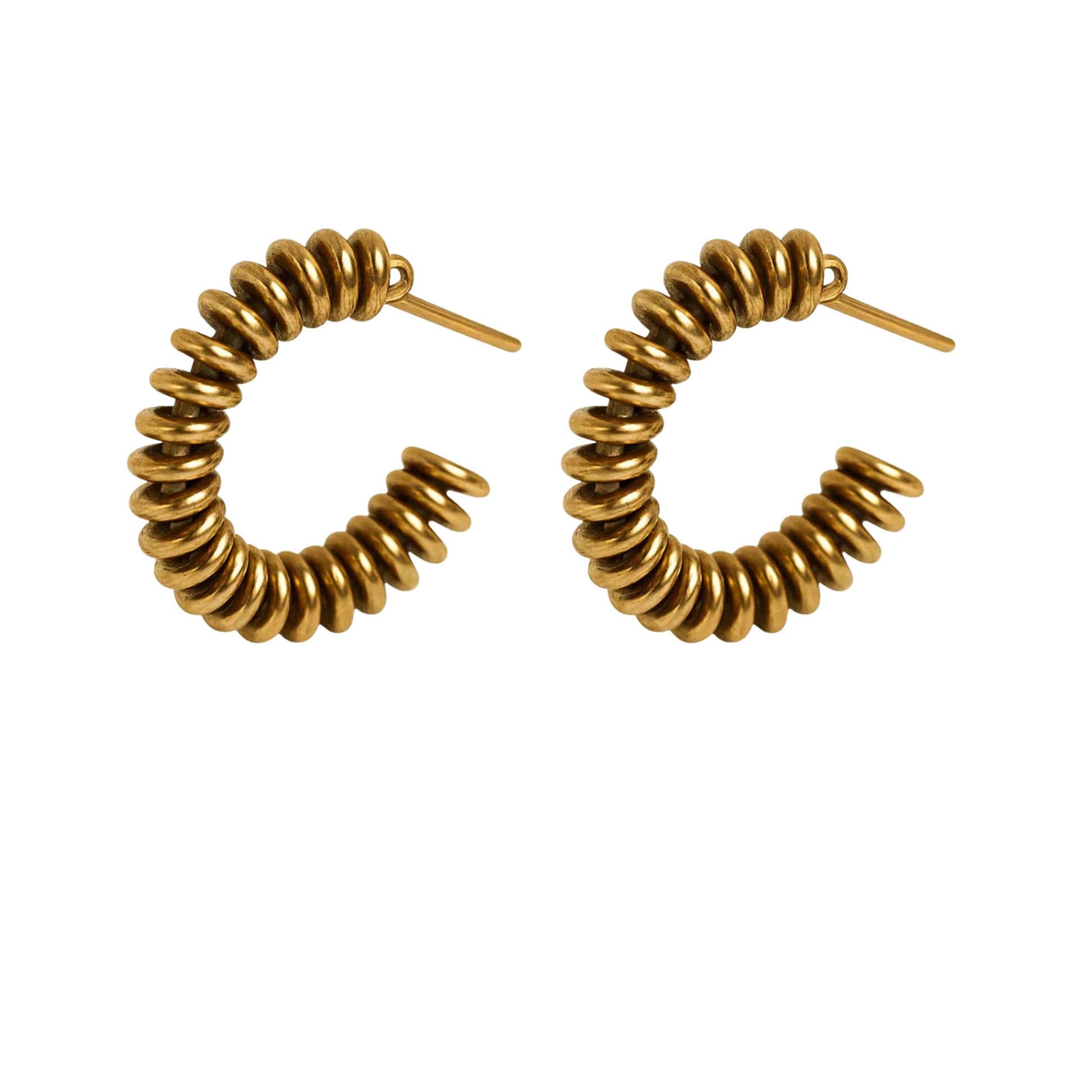 Pair of Stainless Steel Earrings "SPIRA"
