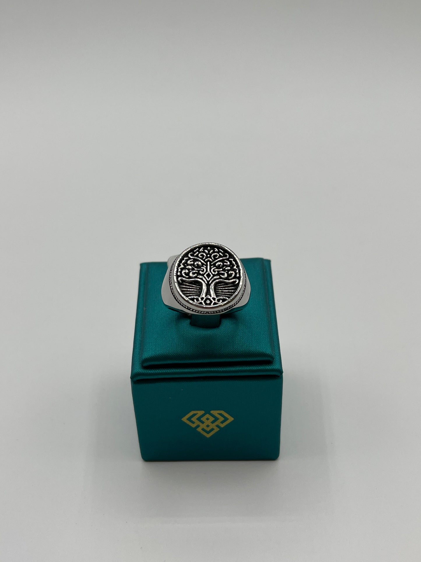 Anello uomo in acciaio inox - Albero della vita