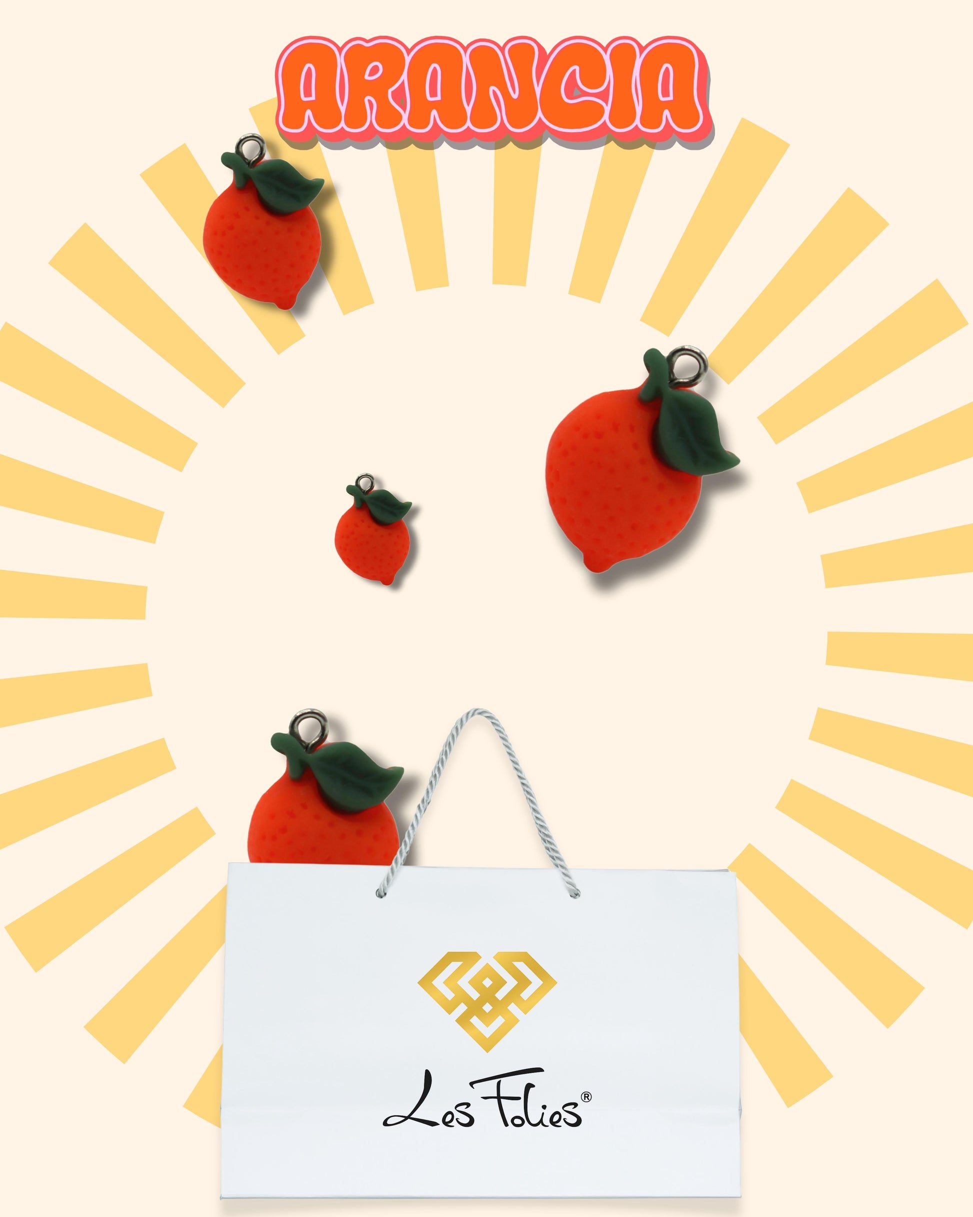 "ORANGE" Charm