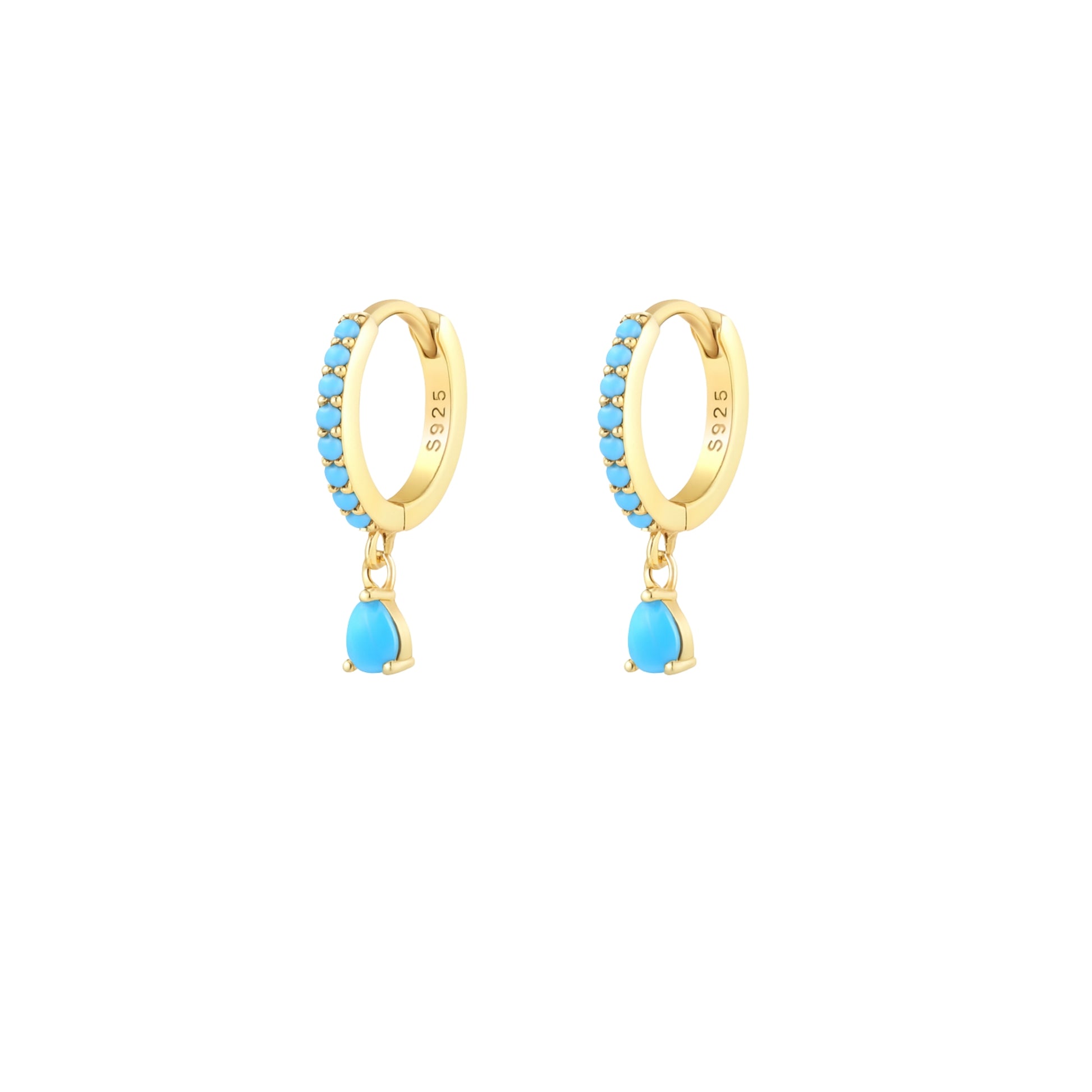 Coppia di Orecchini Goccia in Argento 925 - Les Folies