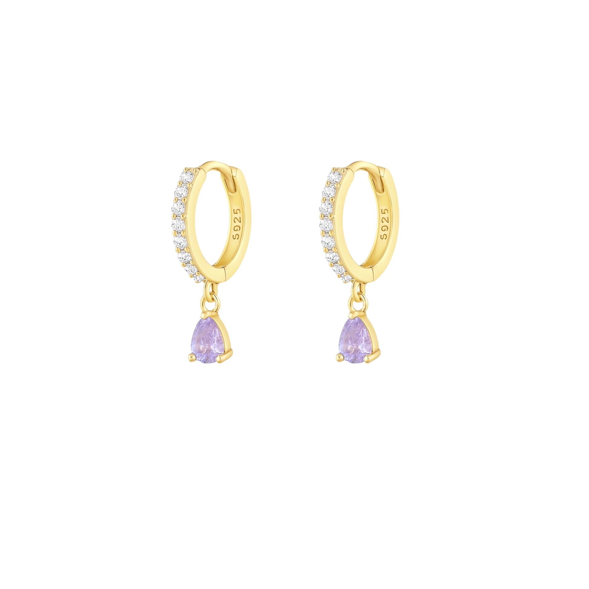 Coppia di Orecchini Goccia in Argento 925 - Les Folies