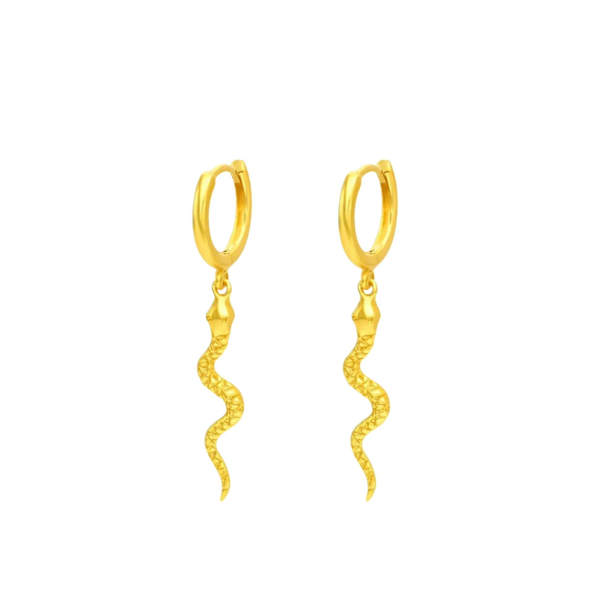 Pair of 925 Silver "SNAKE" Earrings