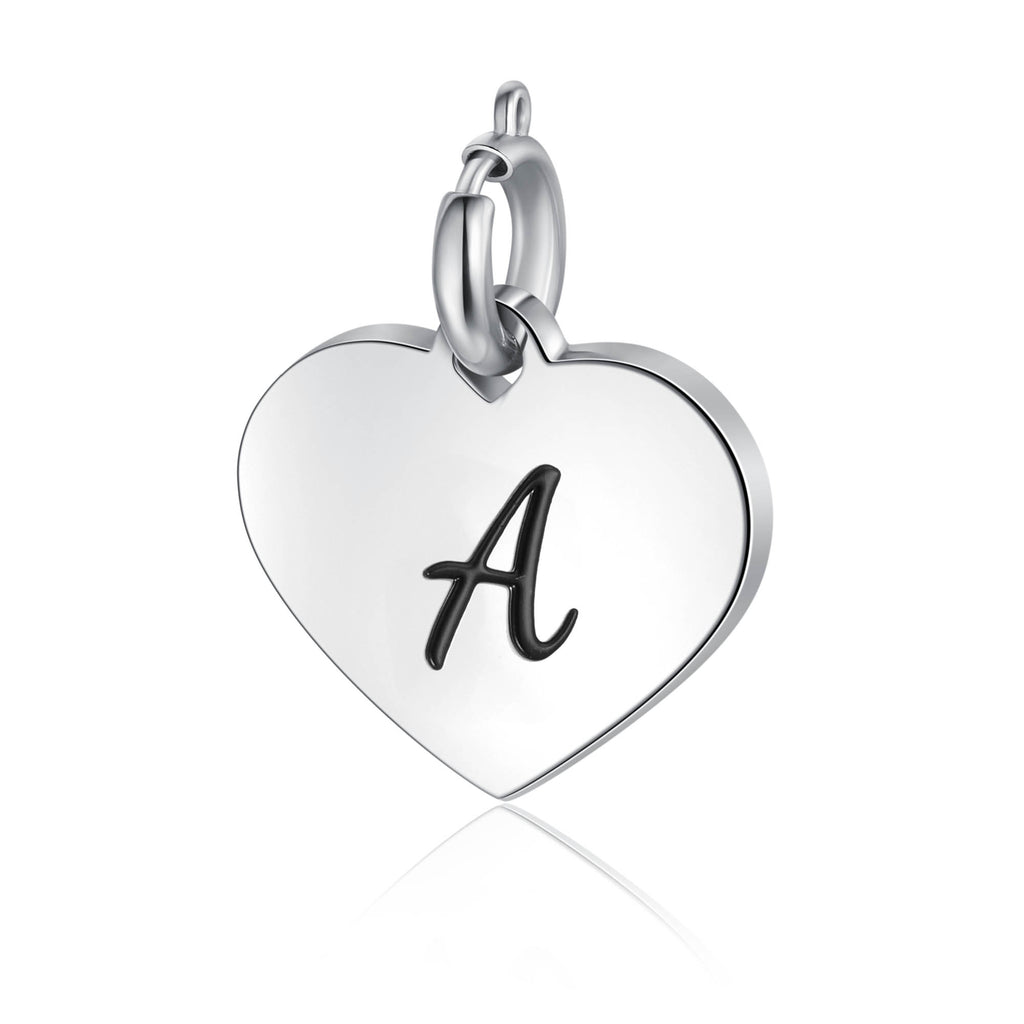 Ciondolo Cuore Lettera in acciaio inox Personal - Brand Gioielli