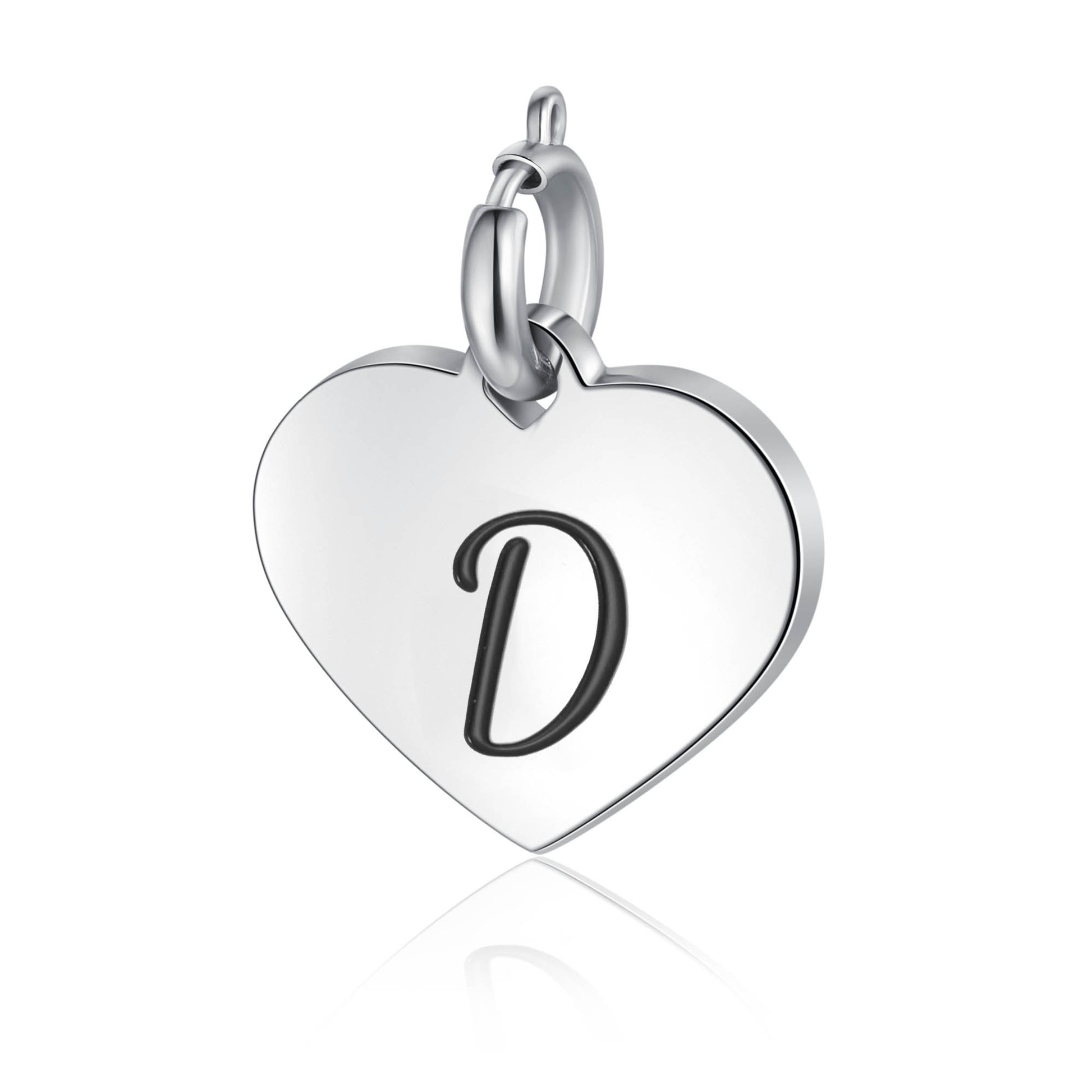 Ciondolo Cuore Lettera in acciaio inox Personal - Brand Gioielli