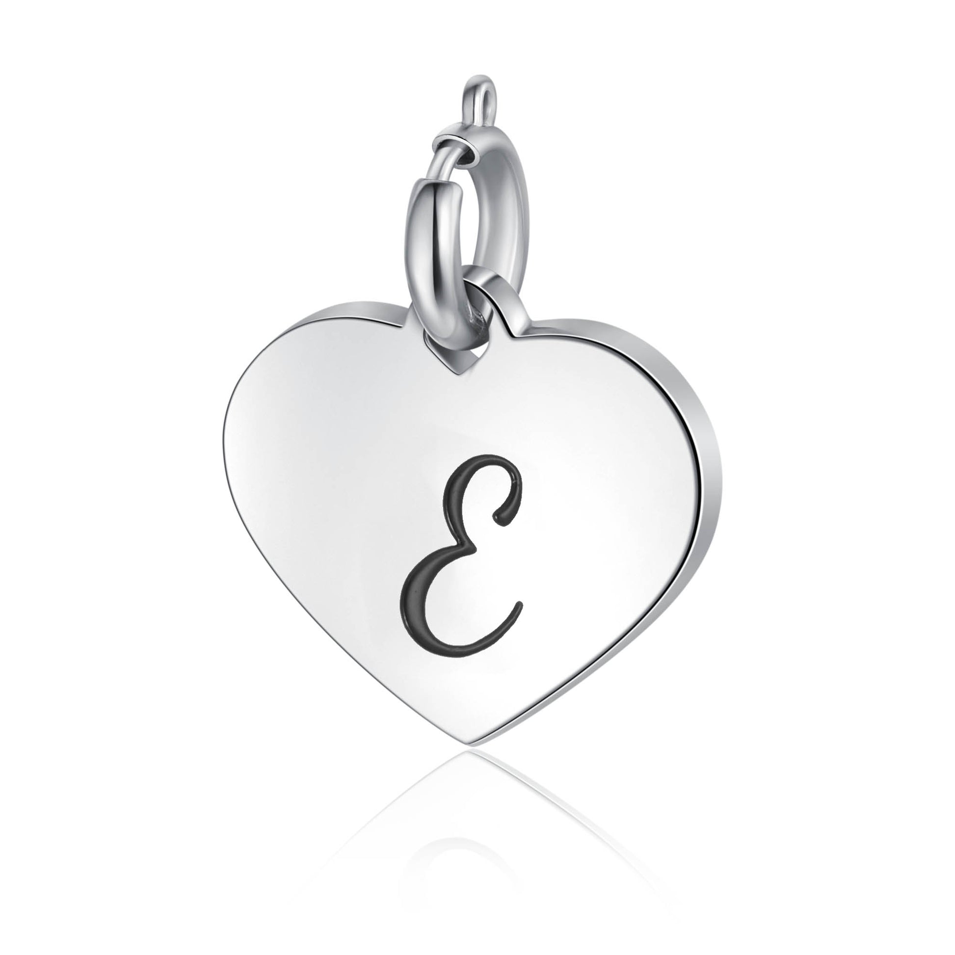 Ciondolo Cuore Lettera in acciaio inox Personal - Brand Gioielli