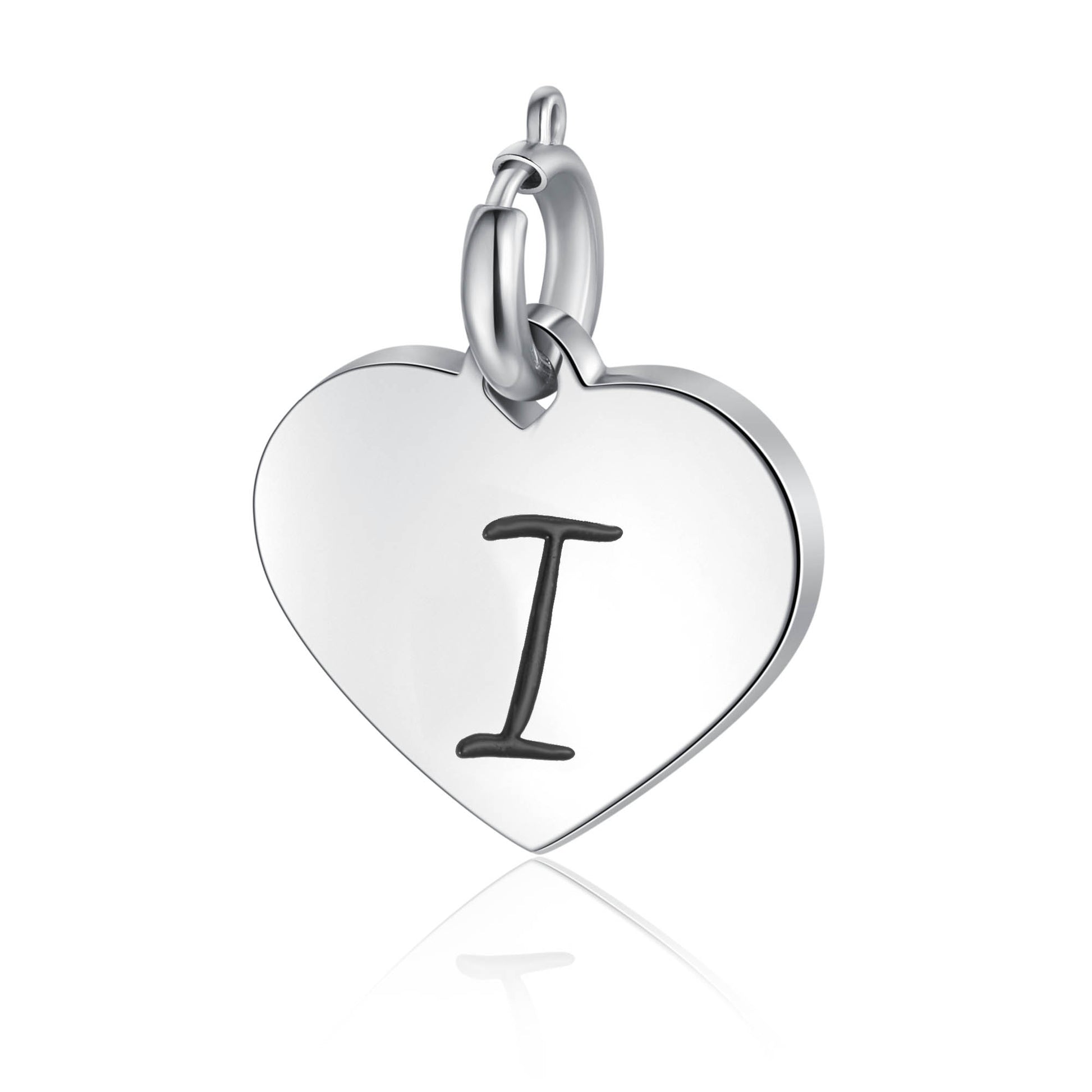 Ciondolo Cuore Lettera in acciaio inox Personal - Brand Gioielli