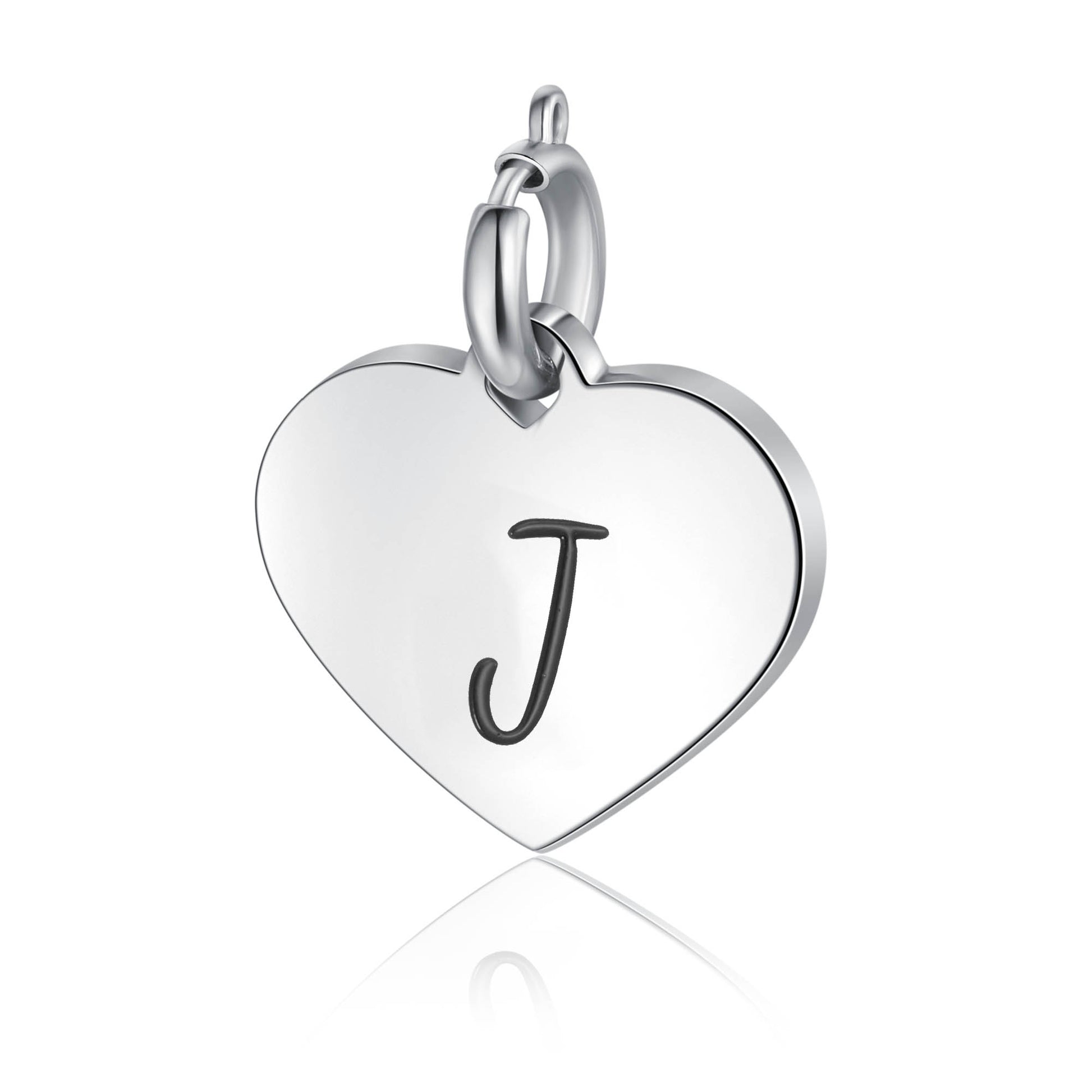 Ciondolo Cuore Lettera in acciaio inox Personal - Brand Gioielli