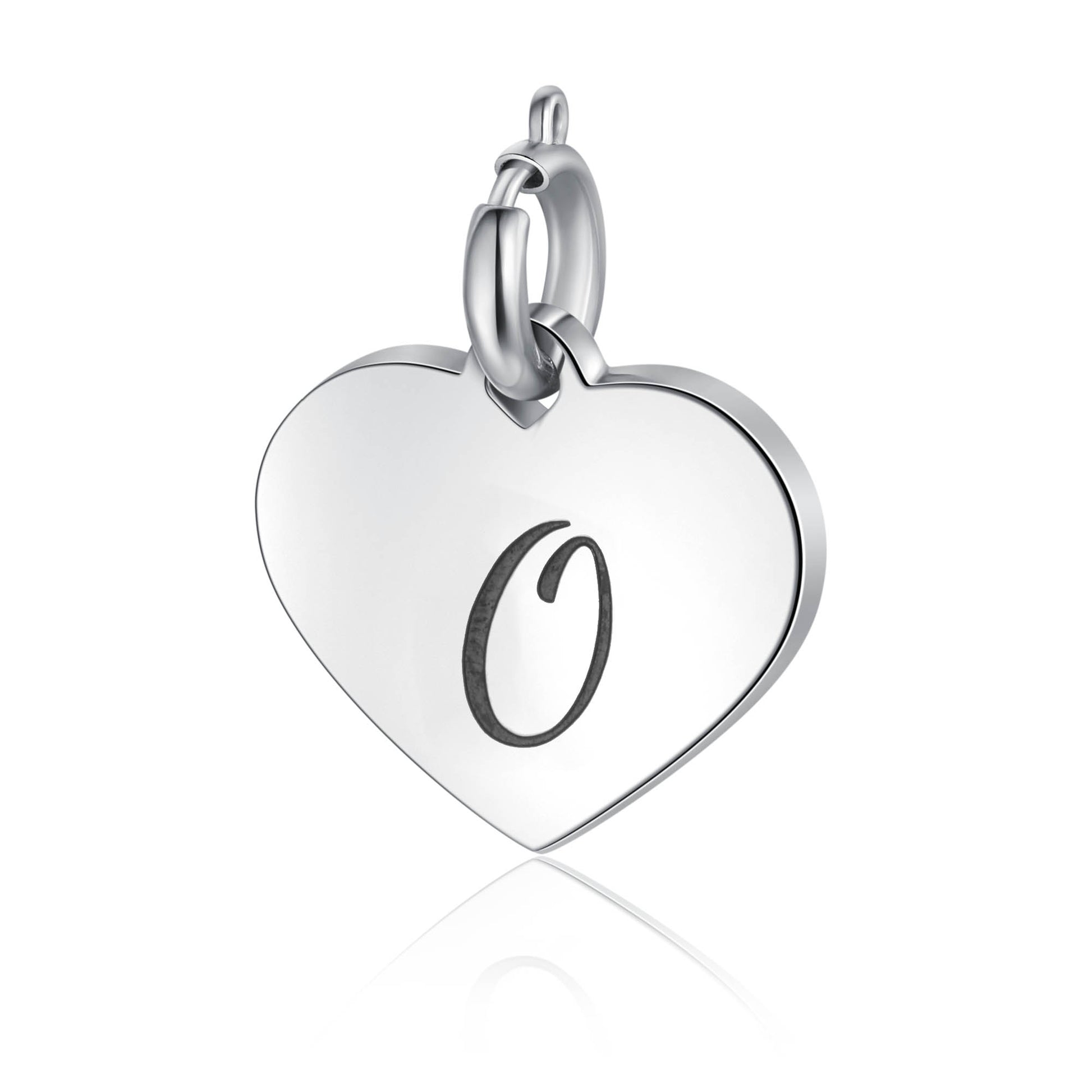 Ciondolo Cuore Lettera in acciaio inox Personal - Brand Gioielli