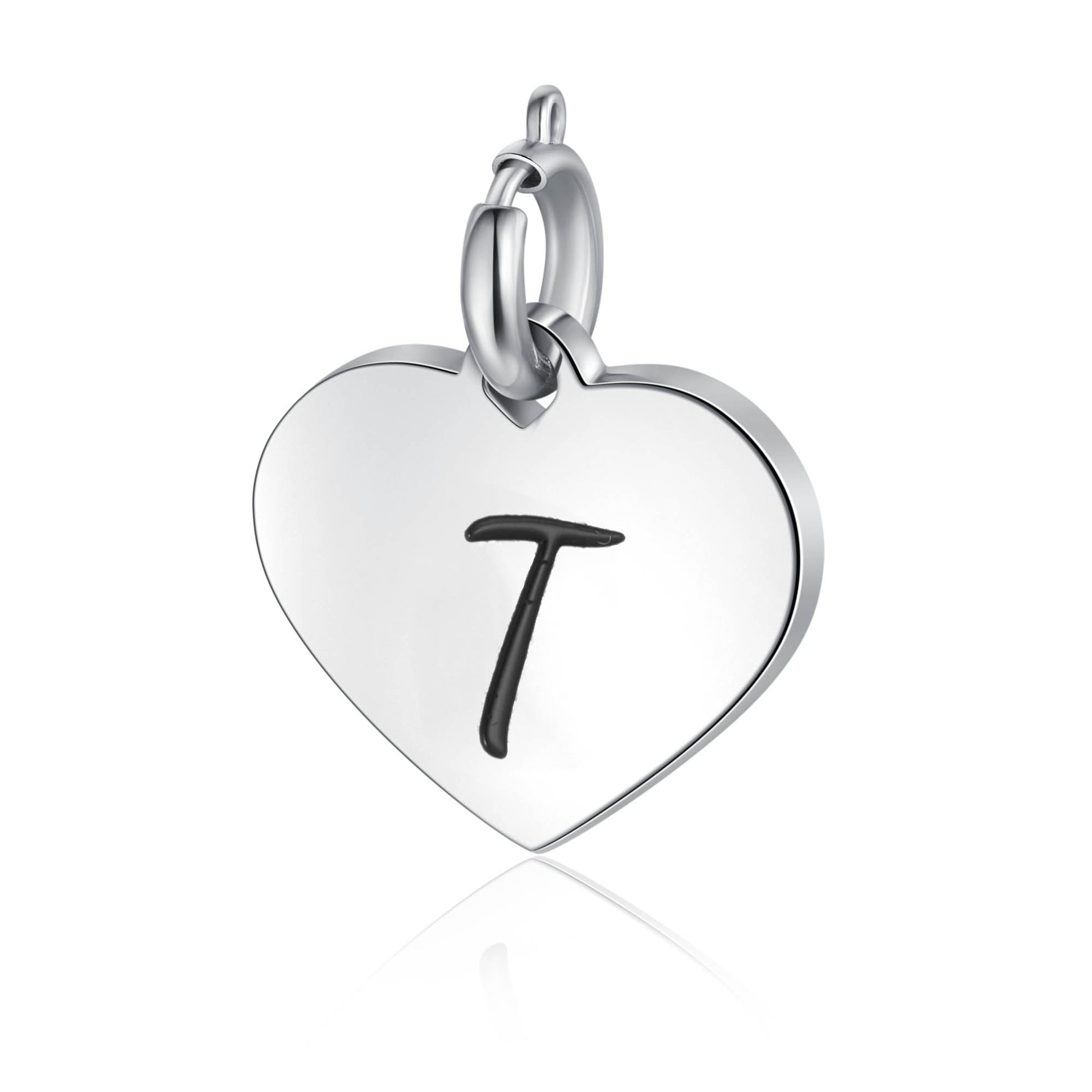 Ciondolo Cuore Lettera in acciaio inox Personal - Brand Gioielli