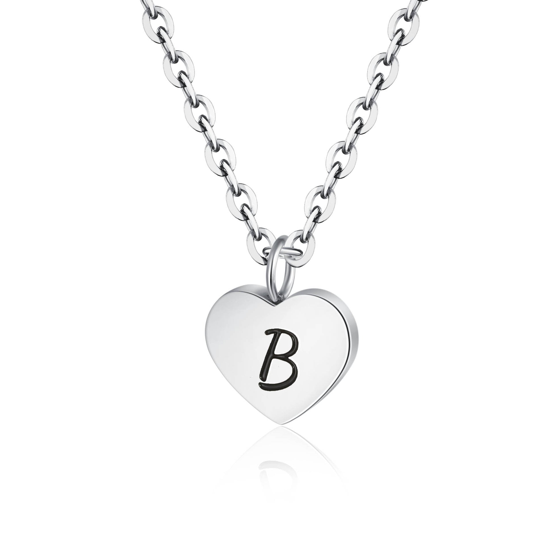 Collana Cuore Lettera in acciaio inox Personal - Brand Gioielli