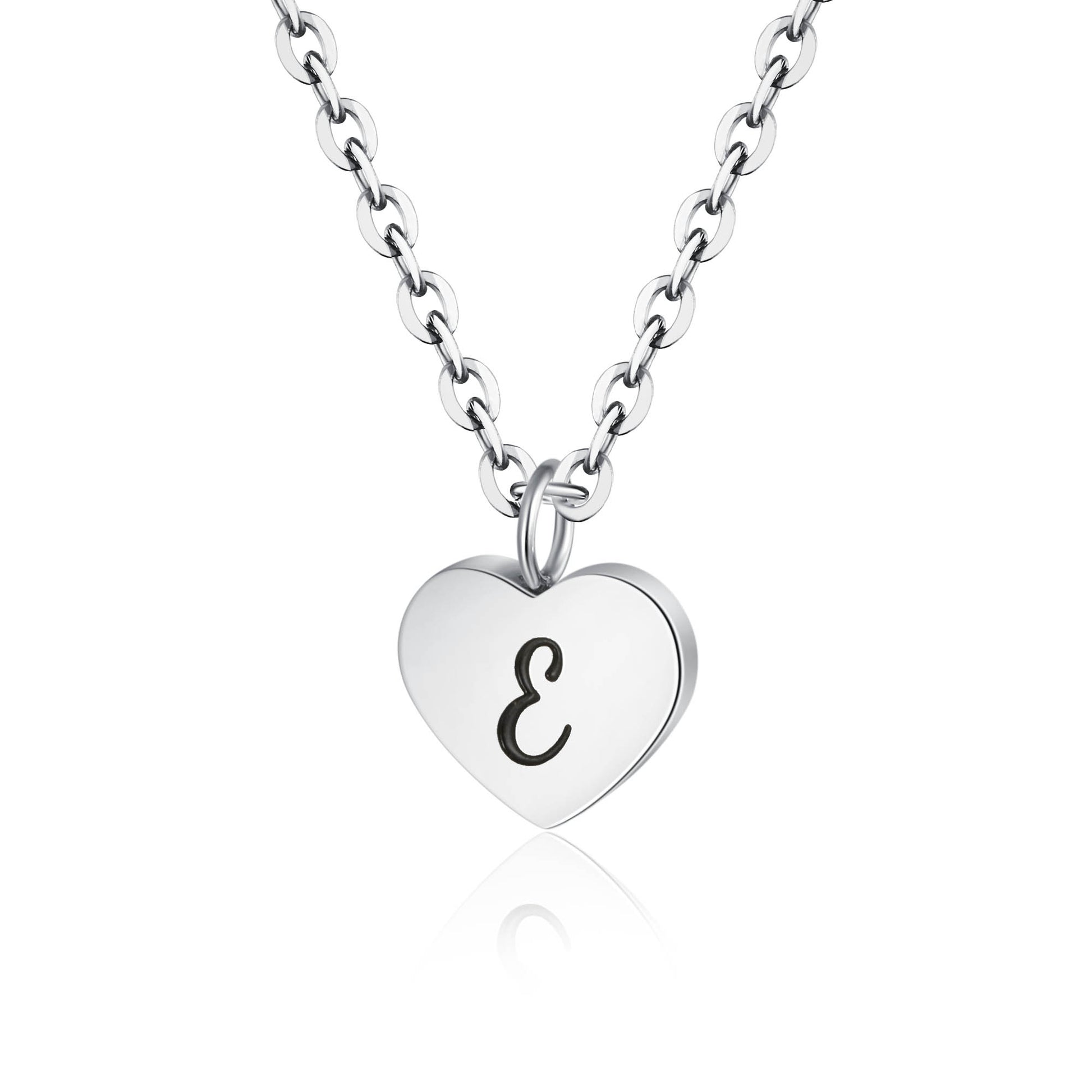 Collana Cuore Lettera in acciaio inox Personal - Brand Gioielli