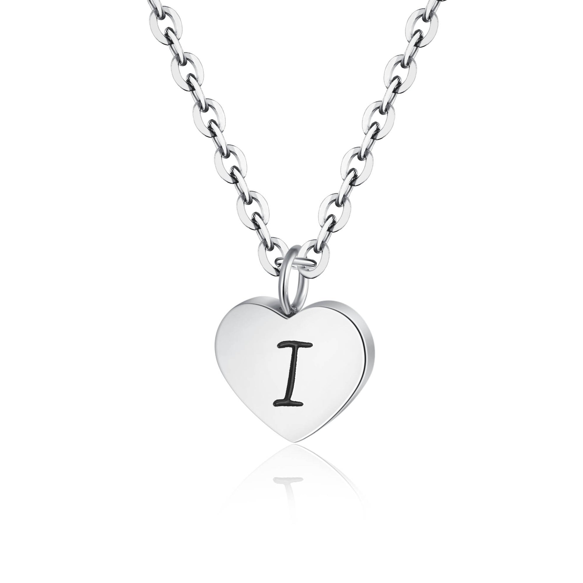 Collana Cuore Lettera in acciaio inox Personal - Brand Gioielli